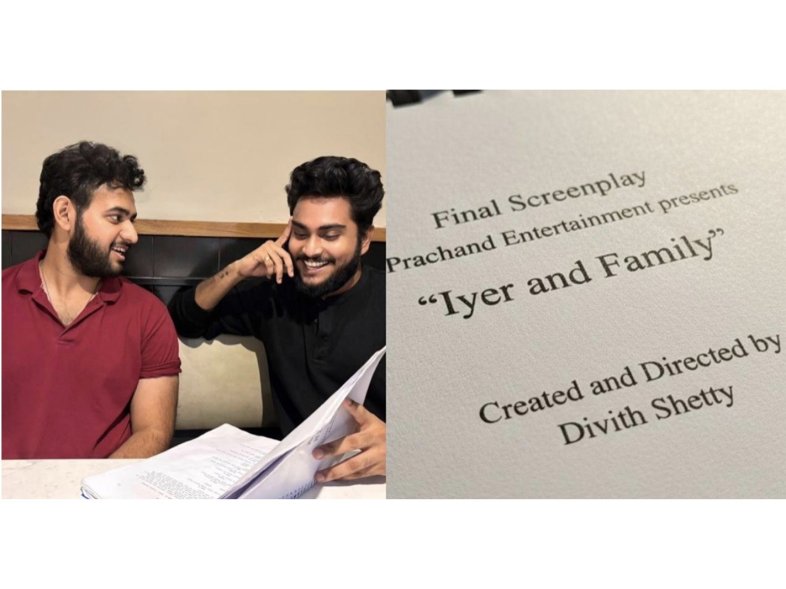 From Left - Alii Khan and Divith Shetty