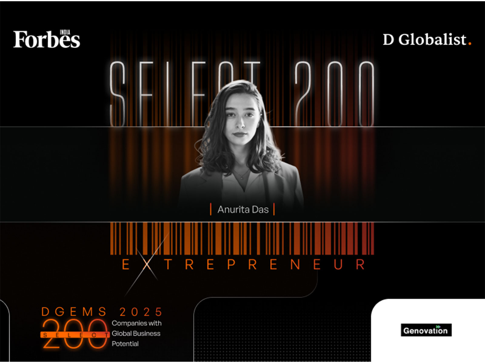 Forbes India Names Genovation Among the Key Innovators Shaping the Future of AI in its DGEMS 2025 “Select 200” List