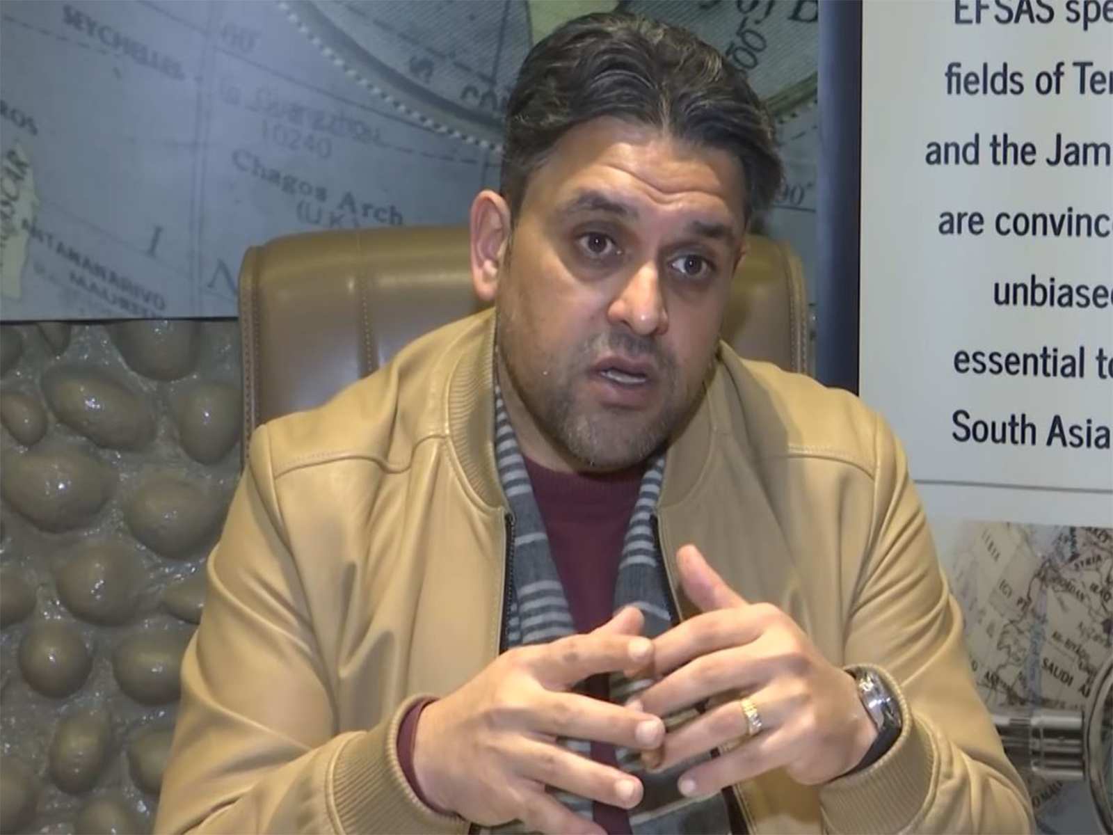 Kashmiri Political Activist Junaid Qureshi (Photo/ANI)