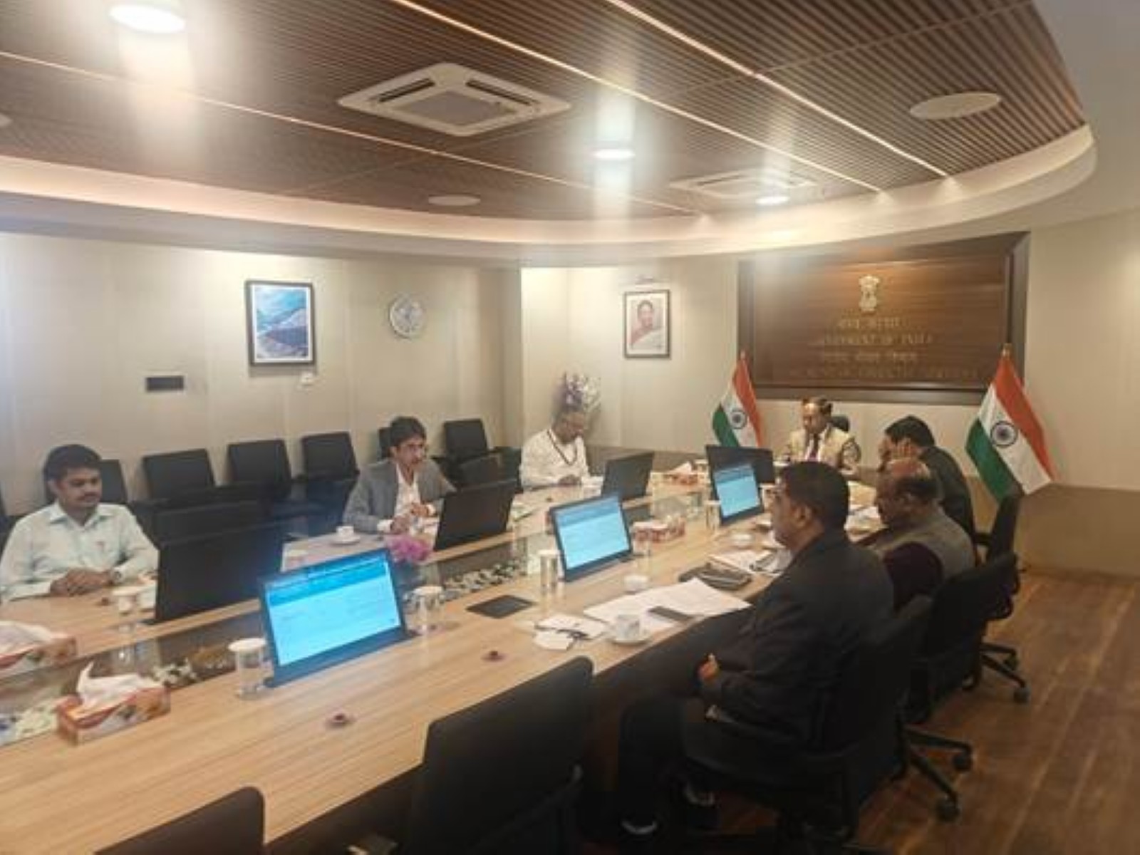 M Nagaraju chairs review meeting to discuss issues on IBC cases (Photo: PIB)