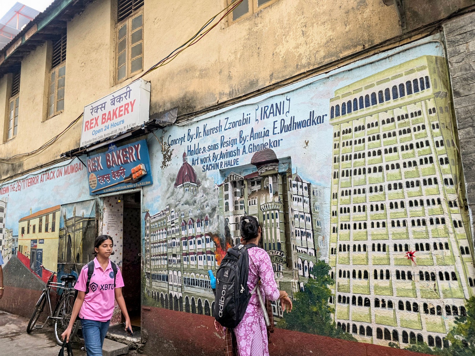 Nariman house perforated by bullet marks of 26/11 terror attack (Photo/ANI)