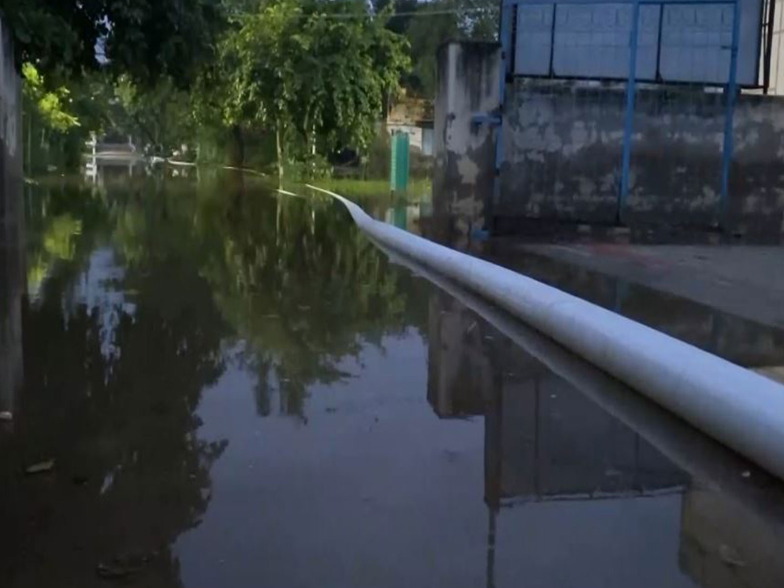 Heavy rainfall triggers waterlogging in several parts of Thoothukudi (Photo/ANI) Heavy rainfall triggers waterlogging in several parts of Thoothukudi (Photo/ANI)