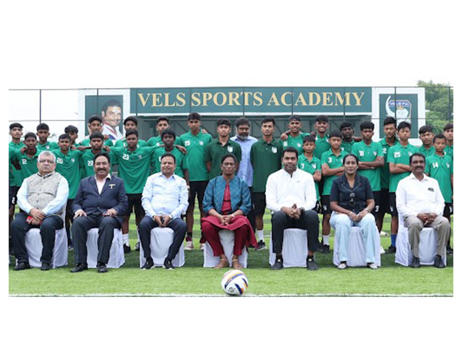 Vels FC was inaugurated by Indian Olympic Association President Dr. P. T. Usha in the presence of Vels Group of Institutions Chairman Dr. Ishari K. Ganesh