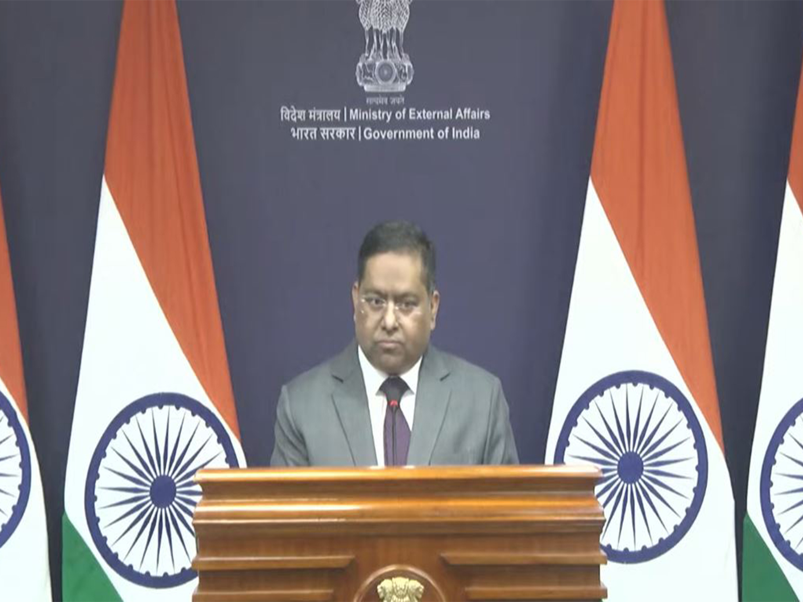 MEA Spokesperson Randhir Jaiswal (Photo/MEAYoutube)