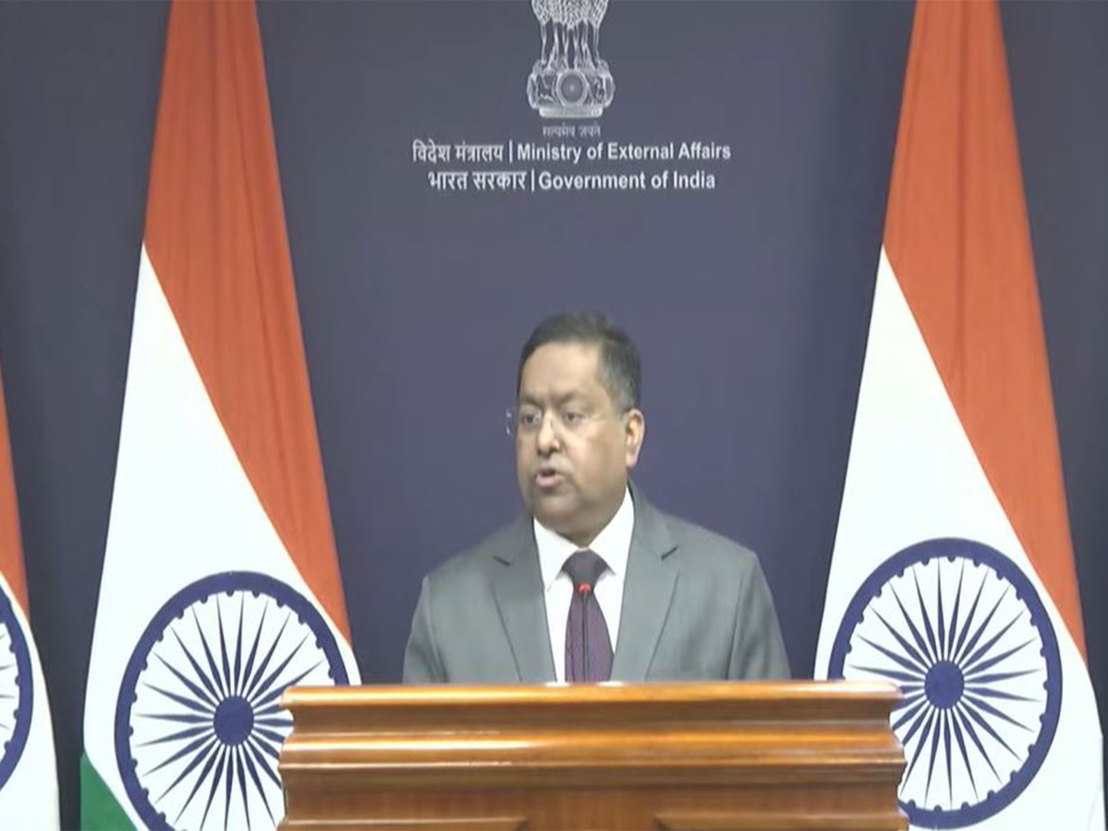 MEA Spokesperson Randhir Jaiswal (Photo:YouTube/MEA) MEA Spokesperson Randhir Jaiswal (Photo:YouTube/MEA)