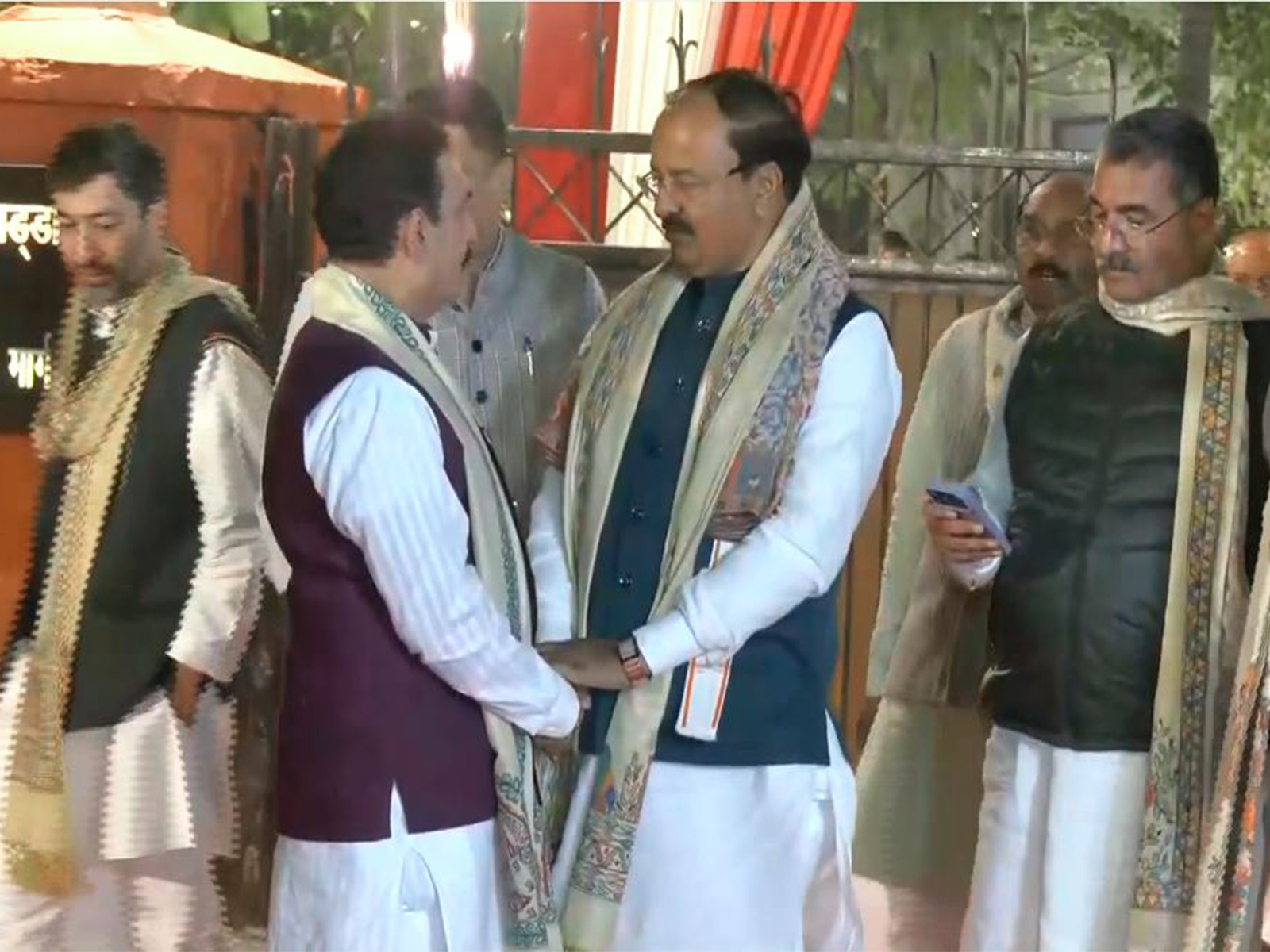 Still from BJP National President JP Nadda's residence (Photo/ANI)