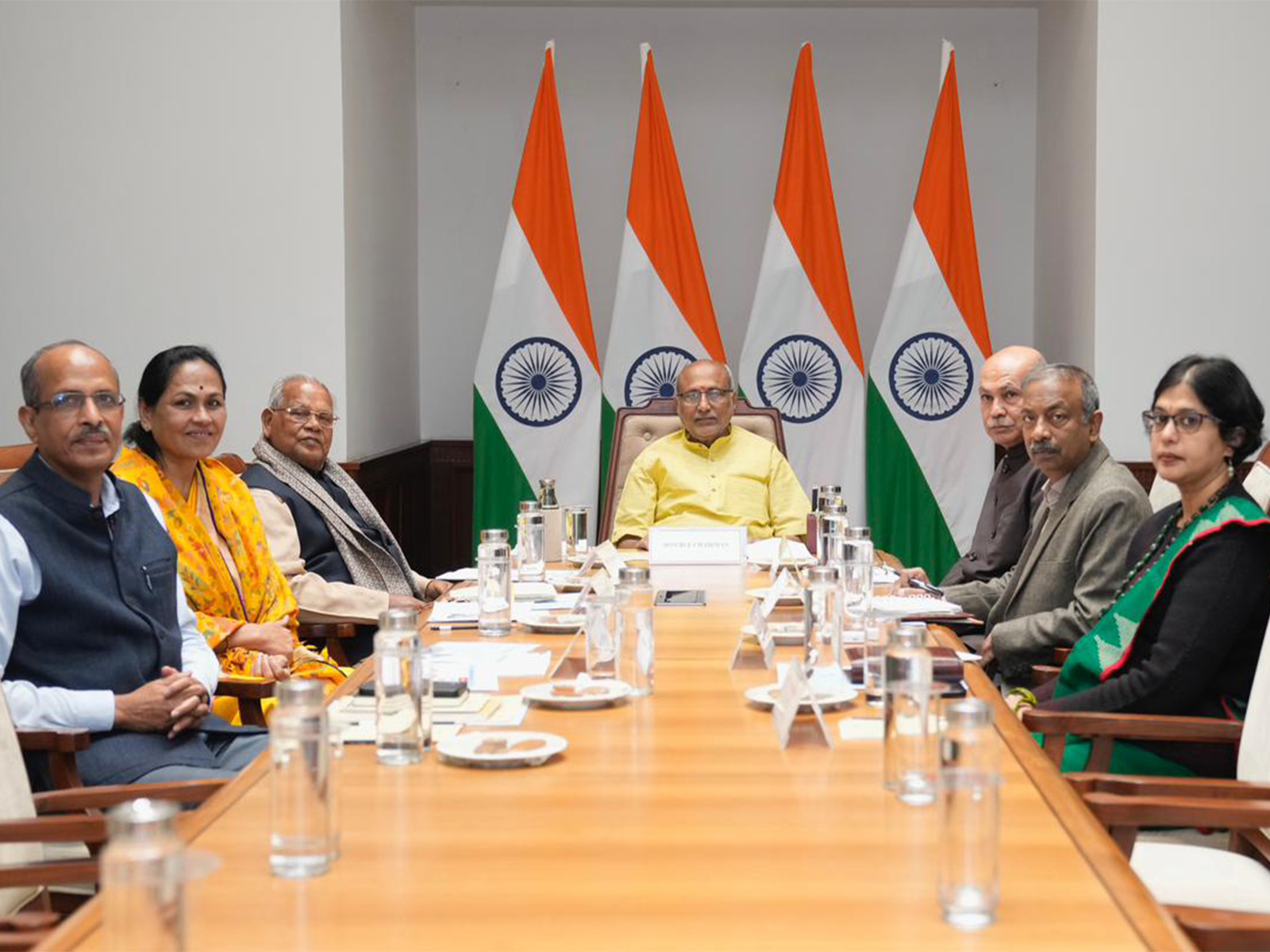 Vice-President CP Radhakrishnan briefed on key initiatives and achievements of MSME Ministry (Photo/PIB)