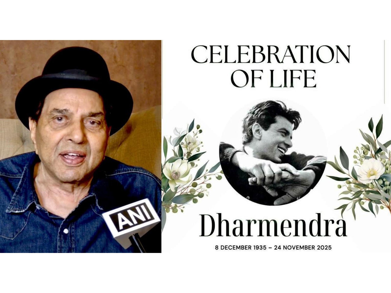 Late actor Dharmendra, ‘Celebration of Life’ prayer meet   (Image source/ANI, Deol's team)