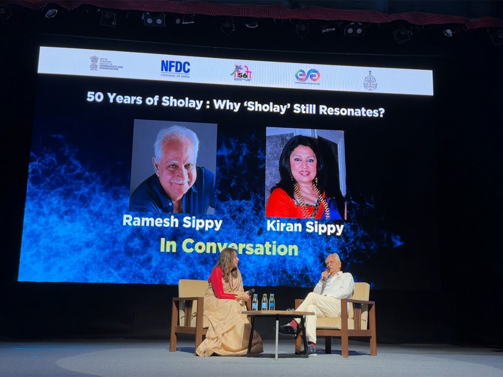 Ramesh Sippy, Kiran Sippy (Image source/IFFI)