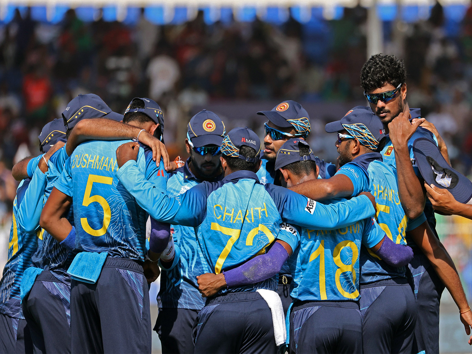 Sri Lanka team. (Photo/ANI)