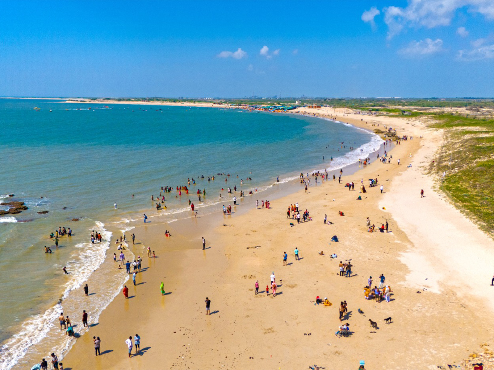 Gujarat’s first blue flag beach in Shivrajpur. (Photo/CMO)