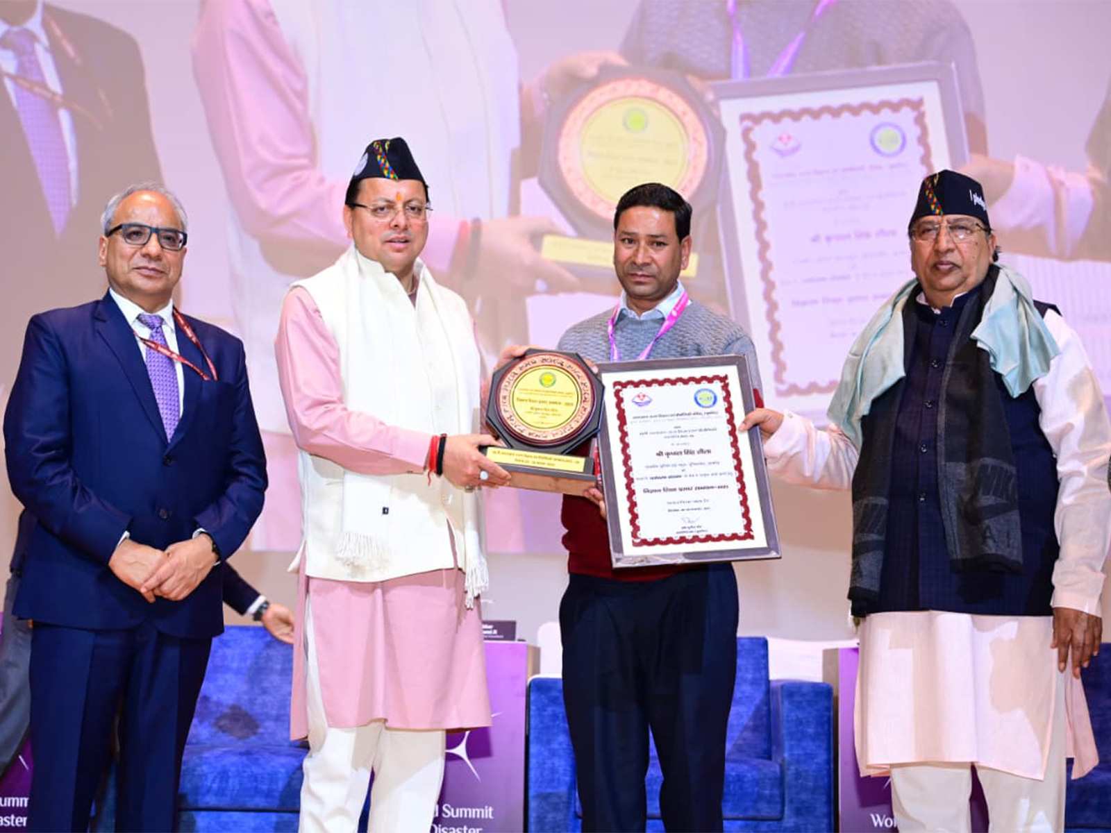 CM Dhami, Union Minister Jitendra Singh, inaugurate World Disaster Management Conference in Dehradun (Photo/ANI)