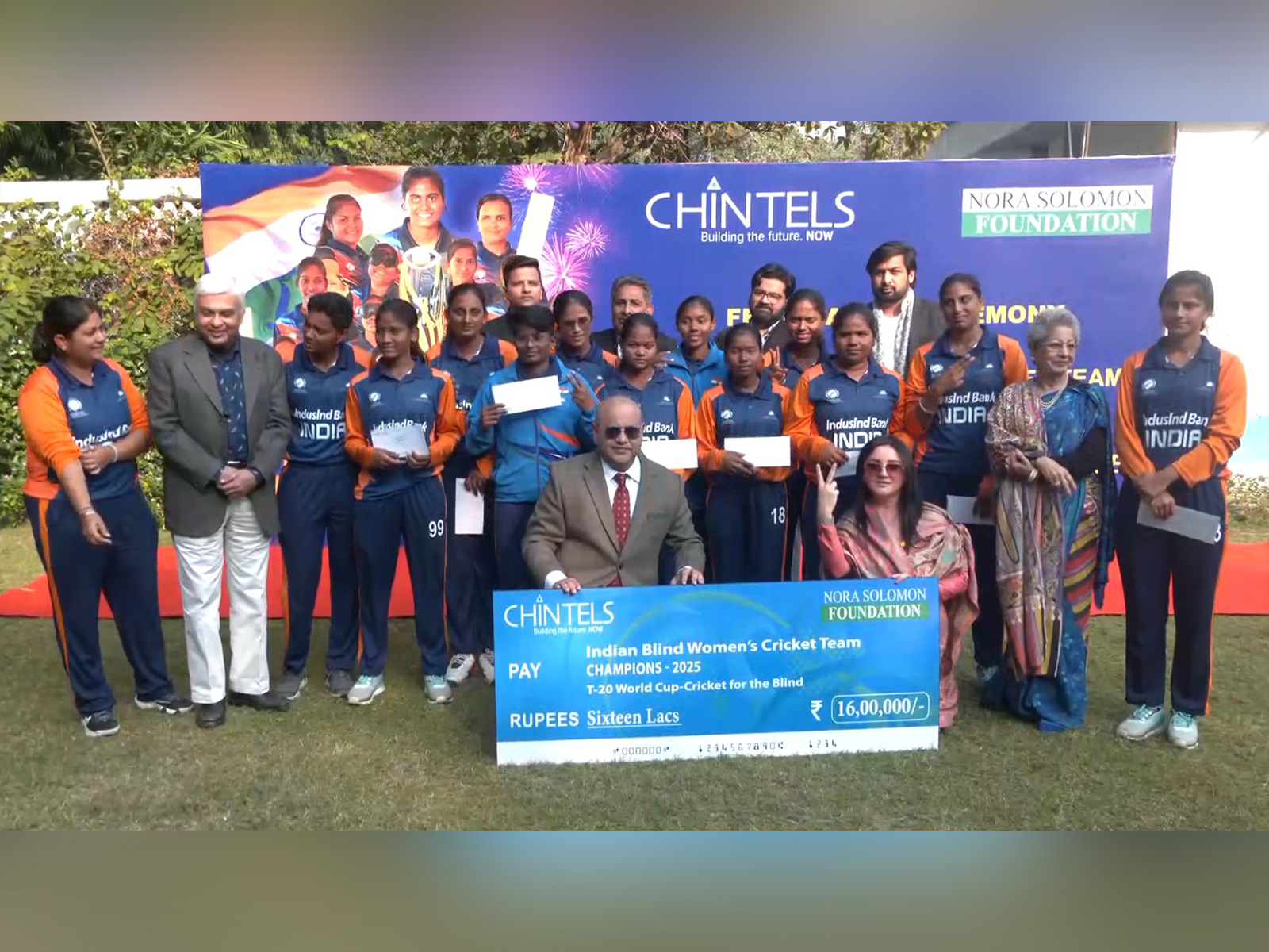 Indian women's blind team. (Photo: ANI)