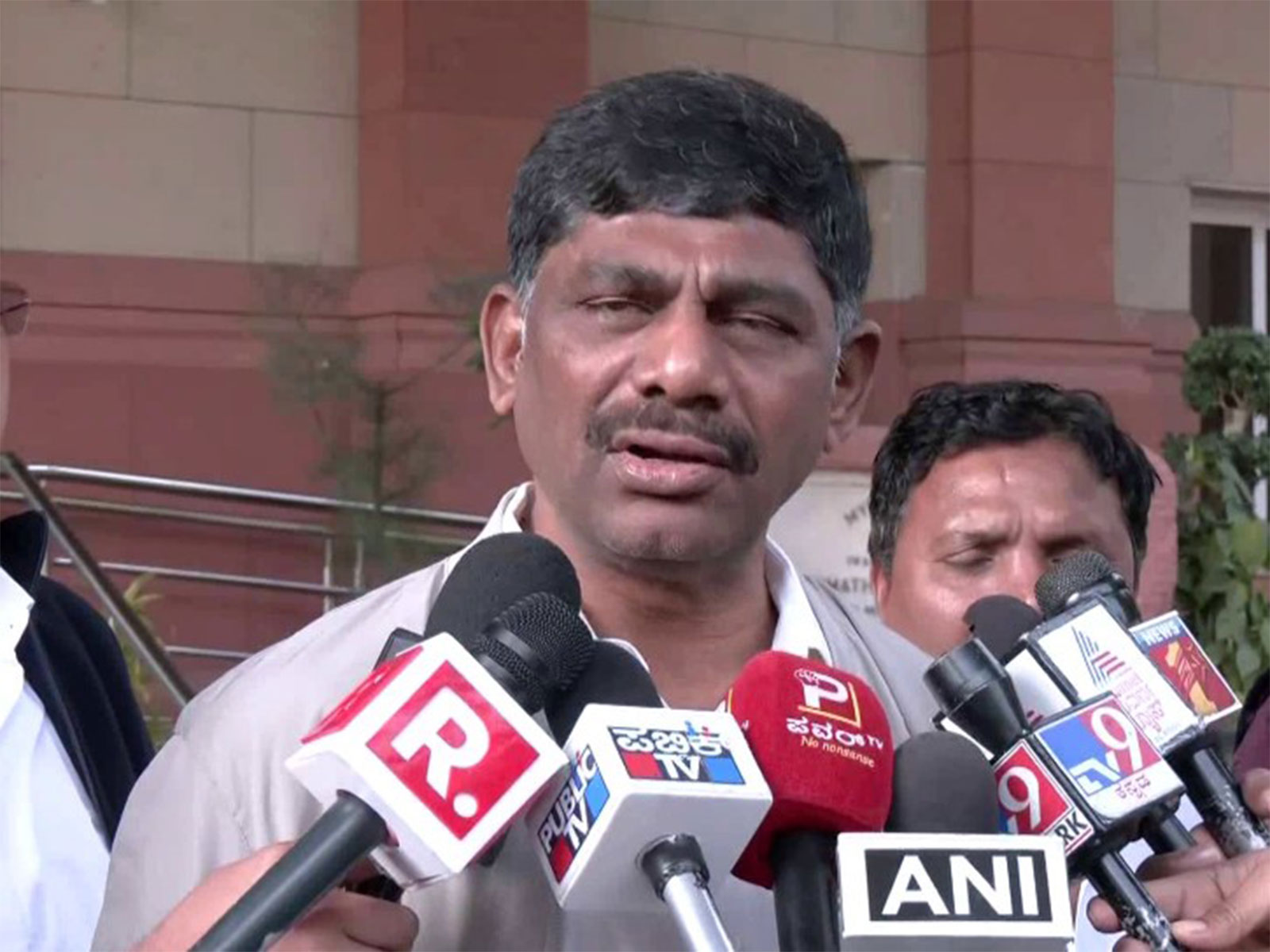 Congress leader DK Suresh (Photo; ANI)