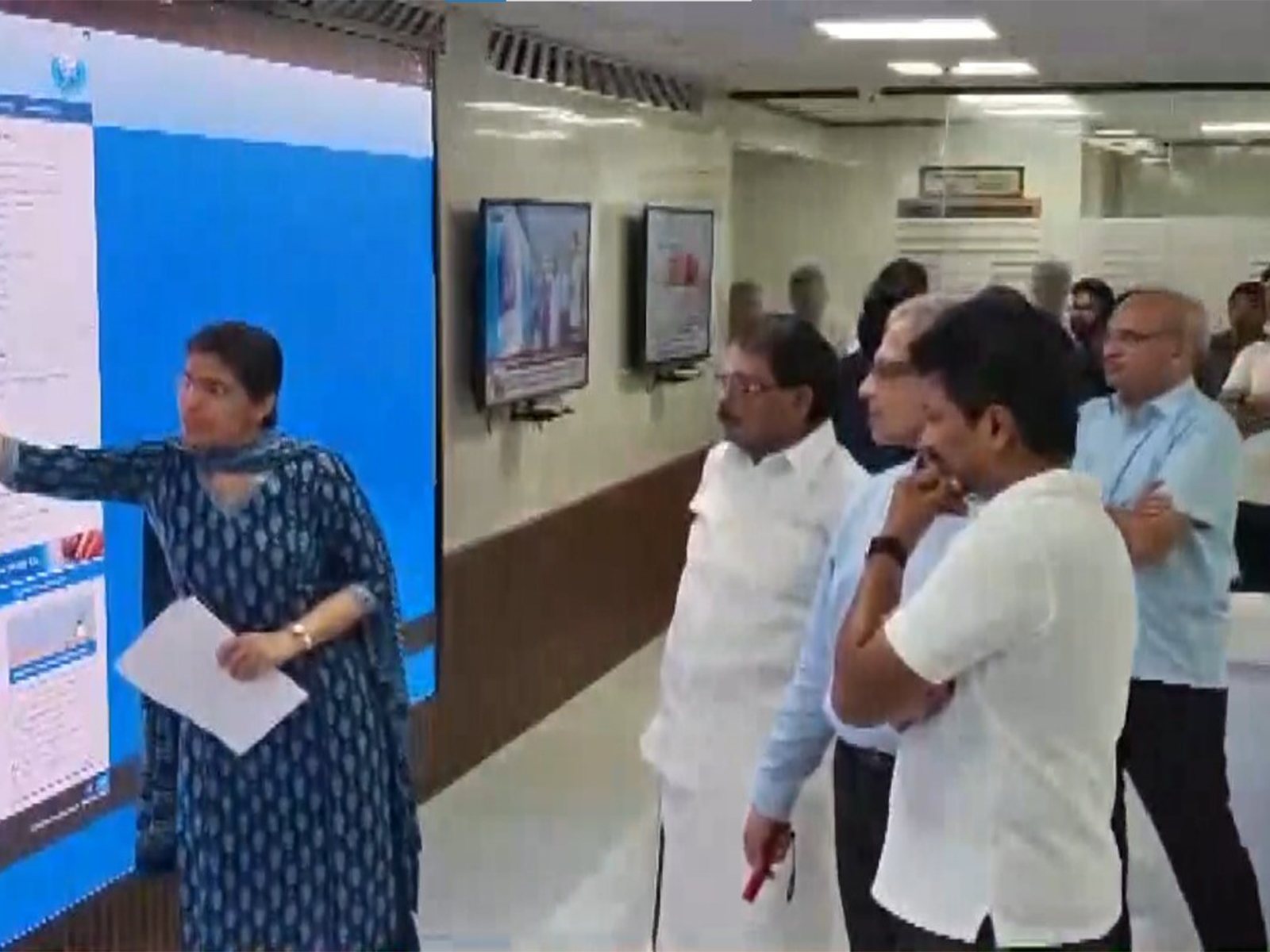 Udhayanidhi Stalin inspects  state disaster force control room in Chennai (Photo/ANI)