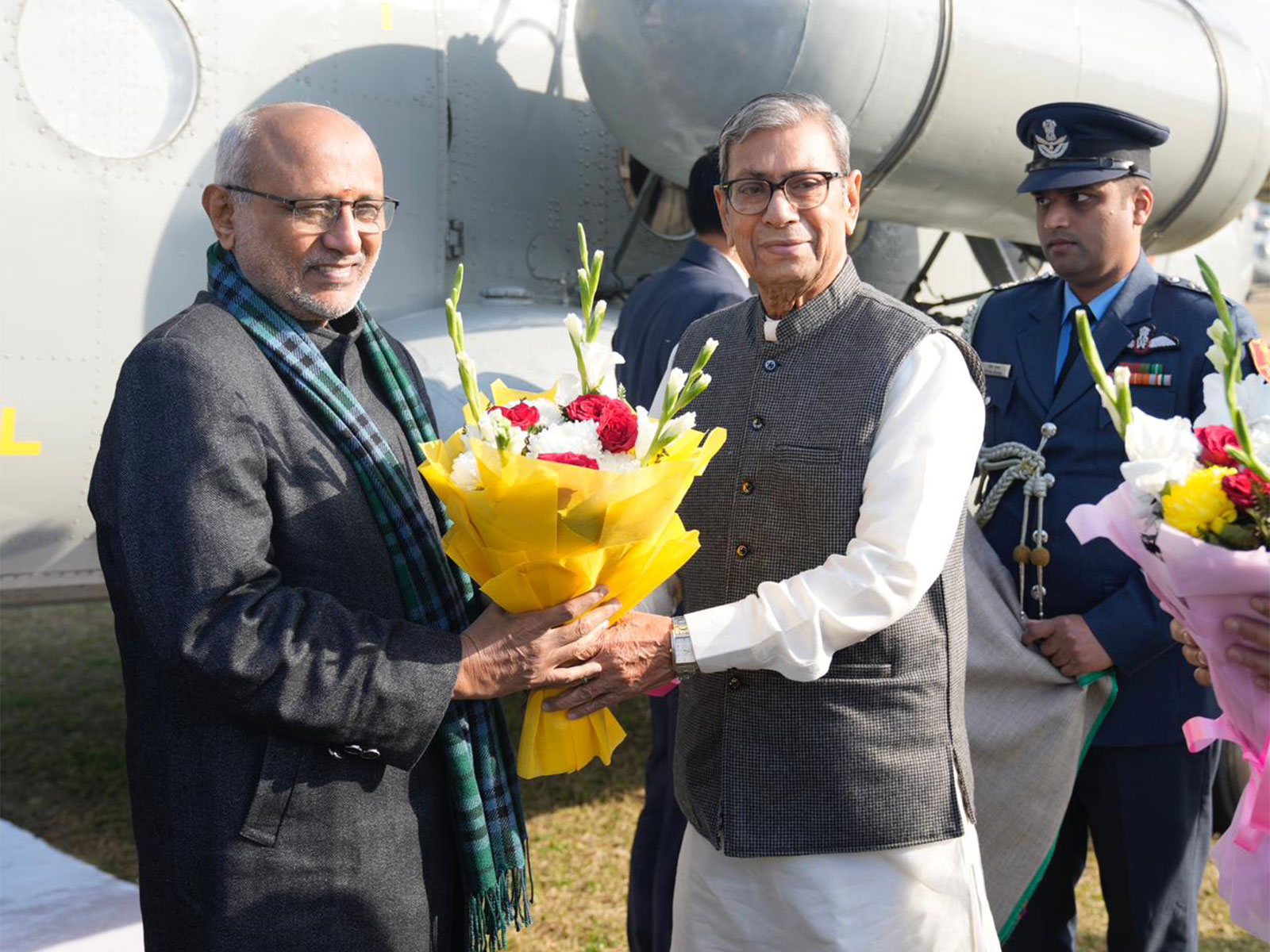 Vice President CP Radhakrishnan with Haryana Governor Ashim Kumar Ghosh (Photo/@VPIndia)