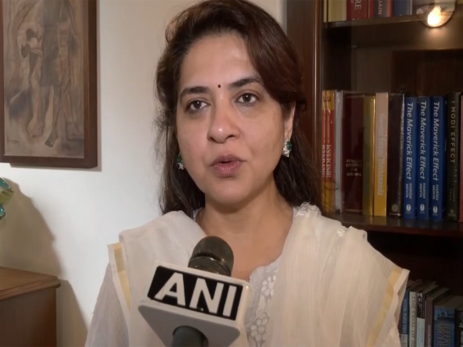 Shiv Sena leader Shaina NC (Photo/ANI)