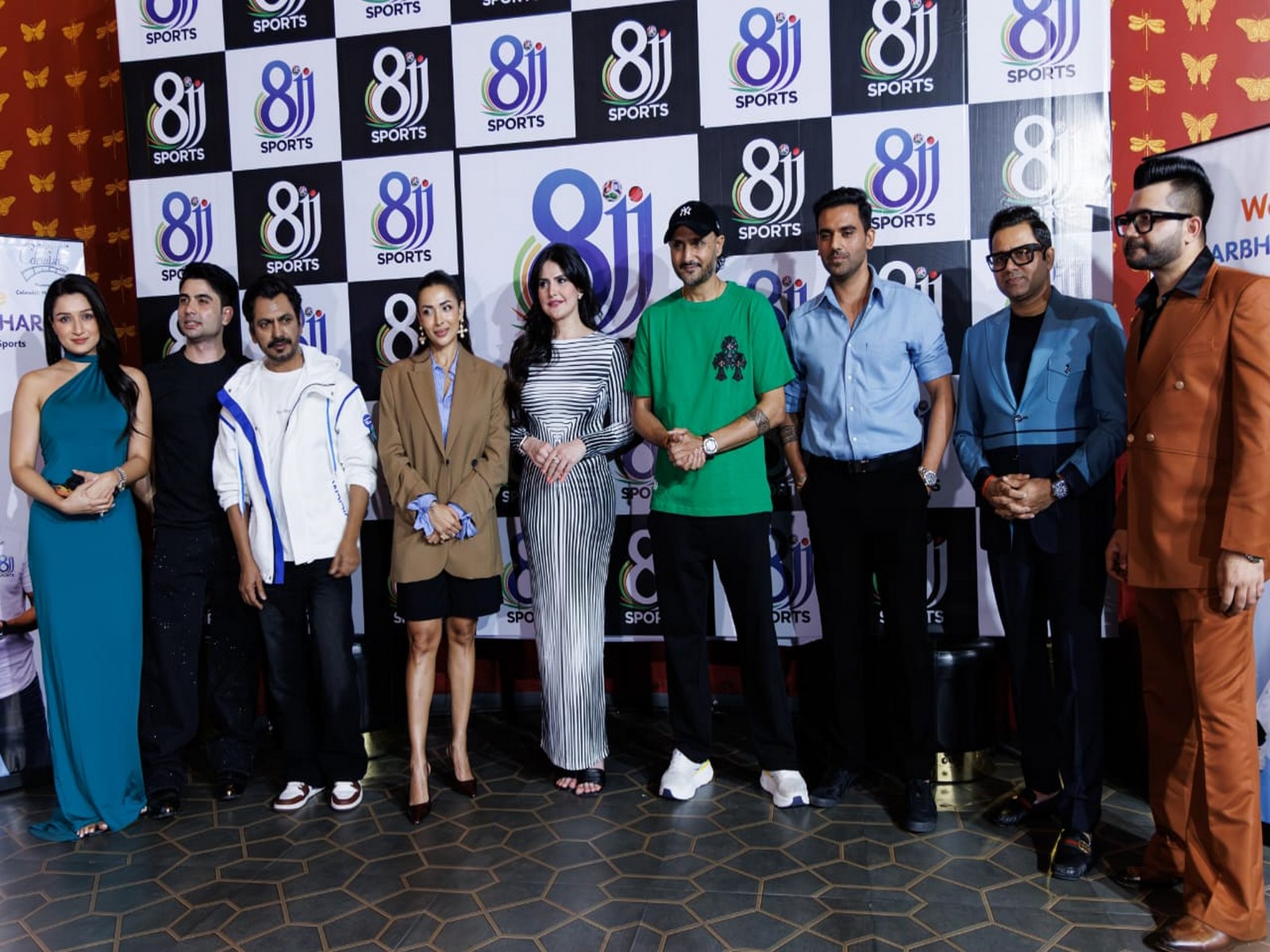 Former Indian cricketer Harbhajan Singh and Deepak Chahar at launch of sports media and fan-engagement platform in Mumbai (Image: 8JJ Sports media)