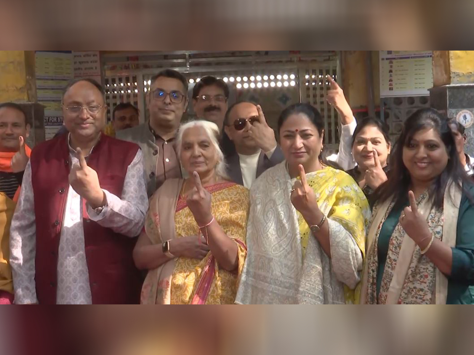 Delhi Chief Minister Rekha Gupta casts vote in MCD bypolls (Photo/ANI)