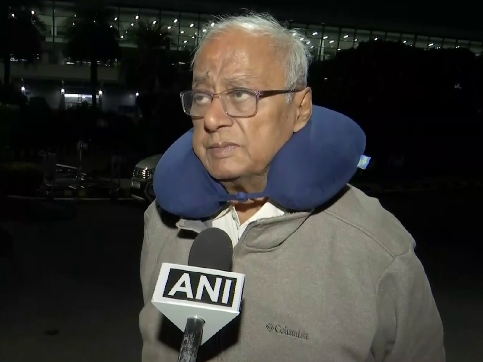 TMC MP Saugata Roy arrives at Delhi airport ahead of the Winter Session of Parliament (Photo/ANI)