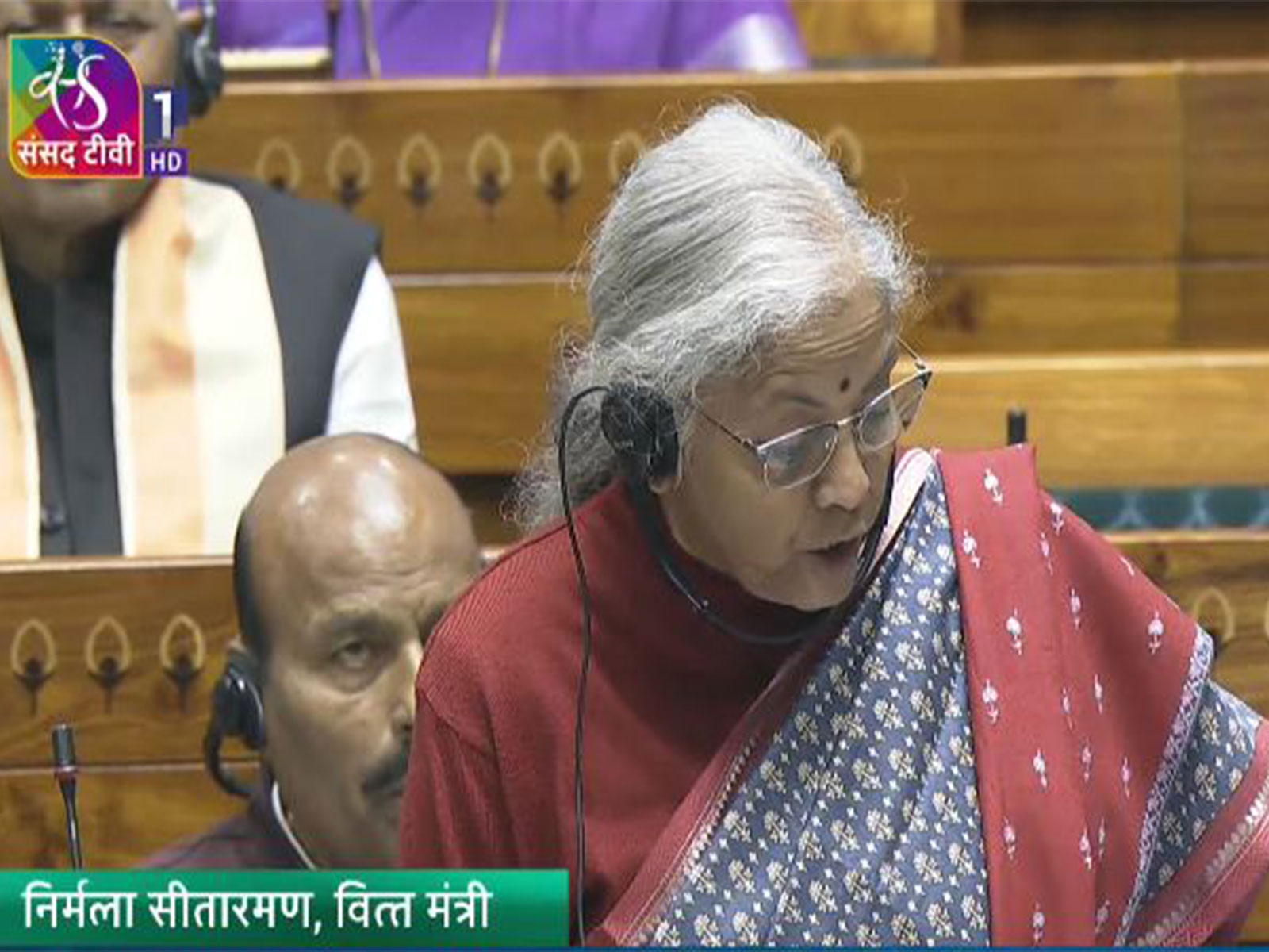 Finance Minister Nirmala Sitharaman (Image: Sansad TV)