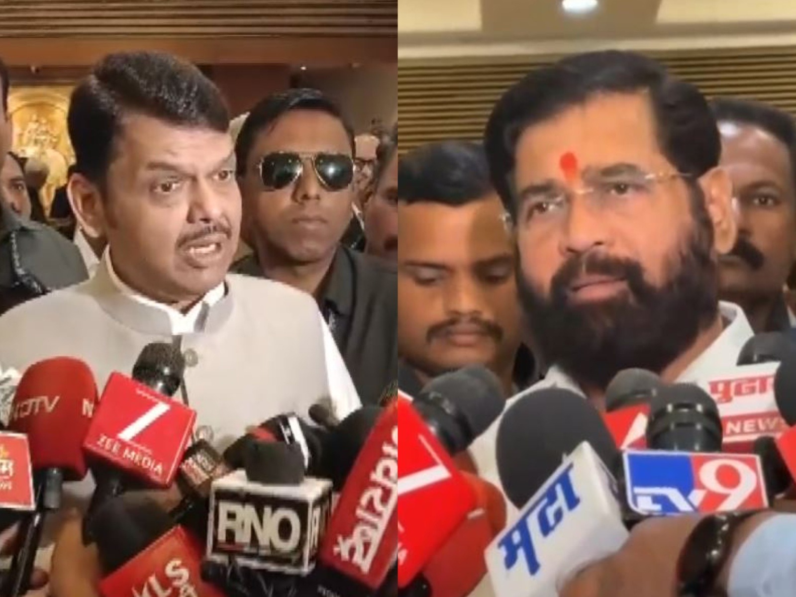 Maharashtra CM Devendra Fadnavis and Maharashtra Deputy Chief Minister Eknath Shinde (Photo/ANI)