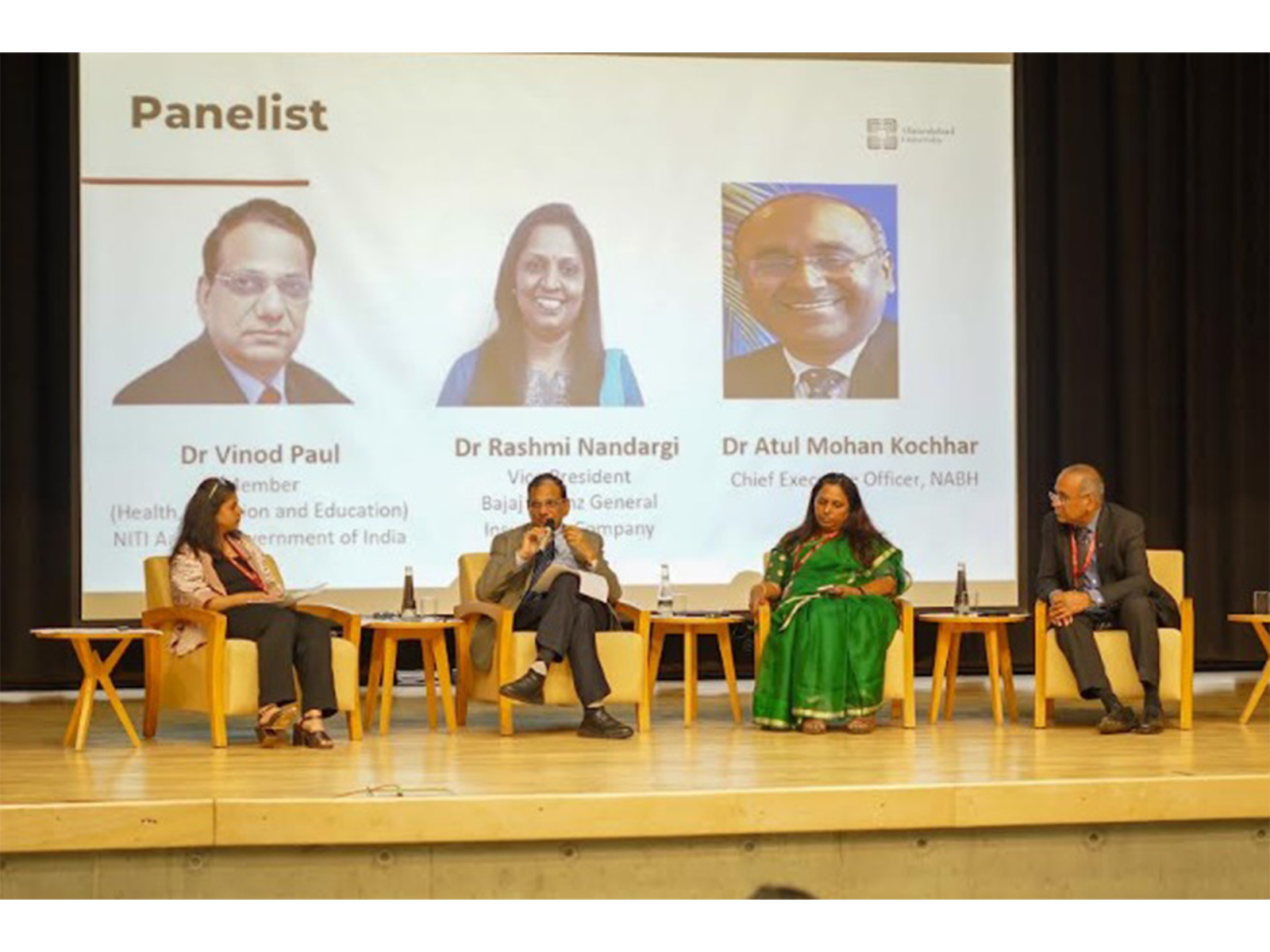 Panellists discuss the future of India’s health economy at the Ahmedabad Dialogue on The Business of Health at Ahmedabad University