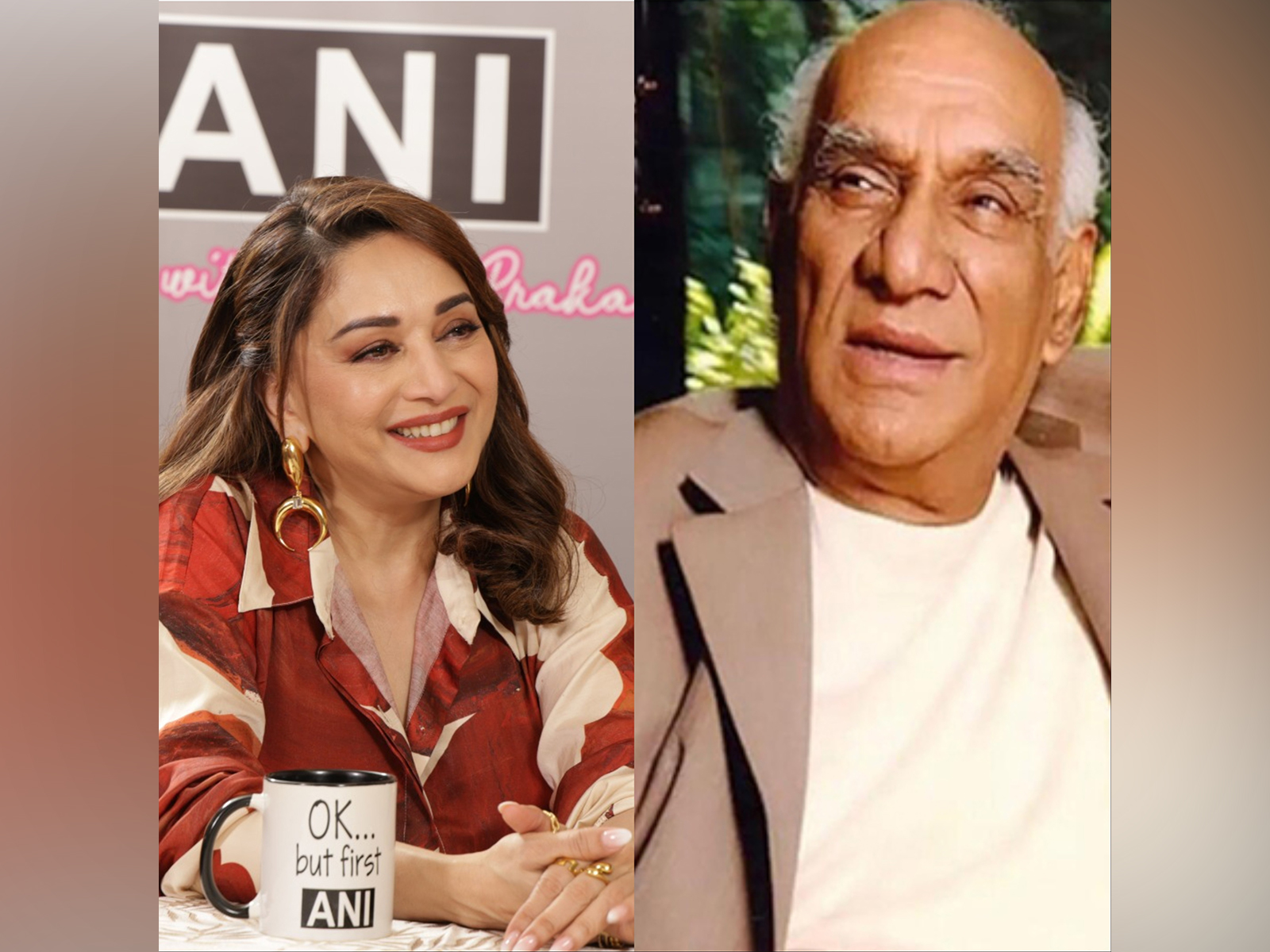 Madhuri Dixit (Photo/ANI) and Yash Chopra (Photo: Instagram/@YRF)