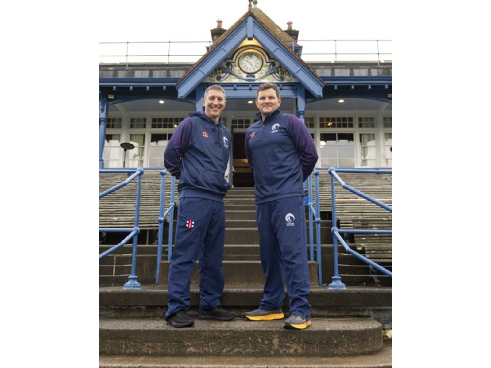 Owen Dawkins and Gordon Drummond (Photo: Instagram/@cricketscotland)