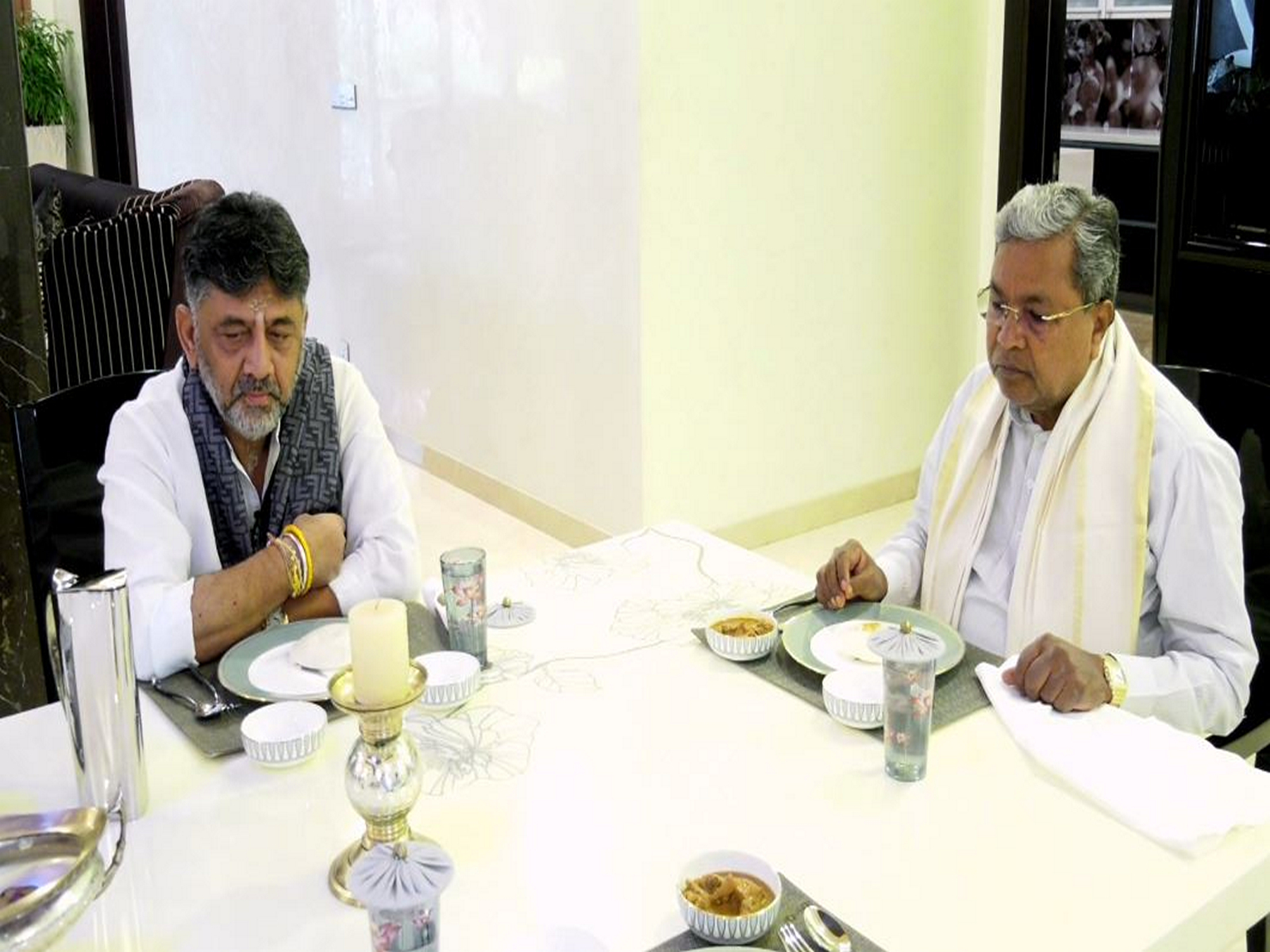 Karnataka CM Siddaramaiah and Deputy CM DK Shivakumar (Photo/DCM Office)