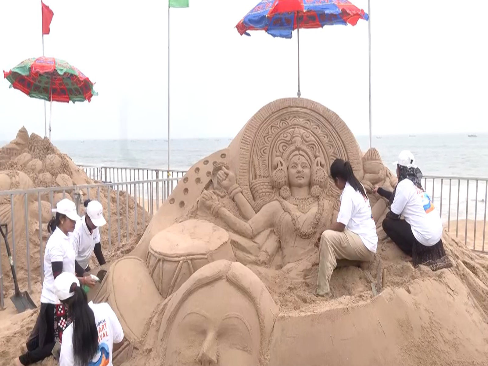 15th edition of the International Sand Art Festival (Image source/ANI) 