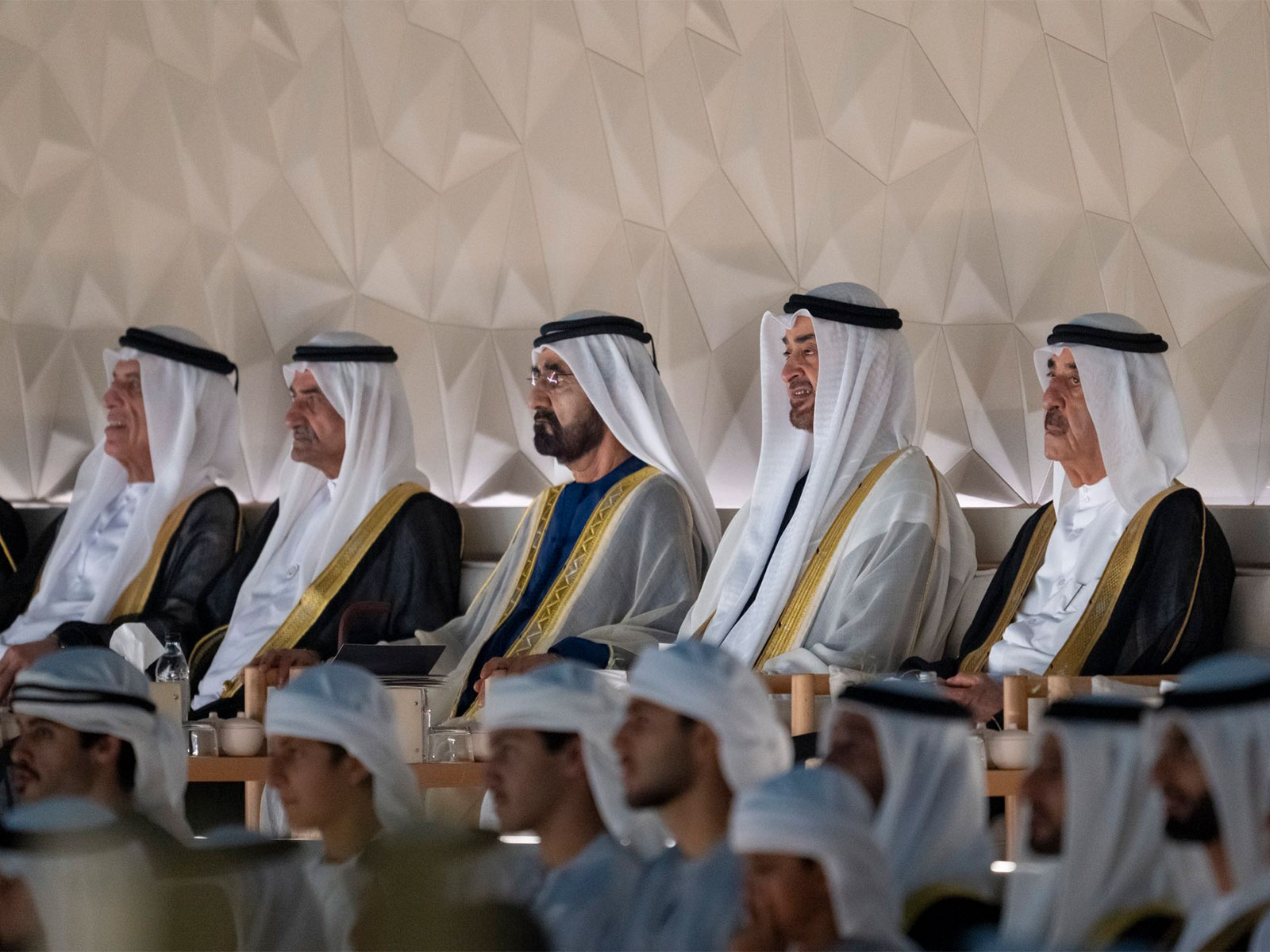 UAE President, Rulers, Sheikhs attend official 54th Eid Al Etihad celebration at Zayed National Museum (Photo/X@MohamedBinZayed)