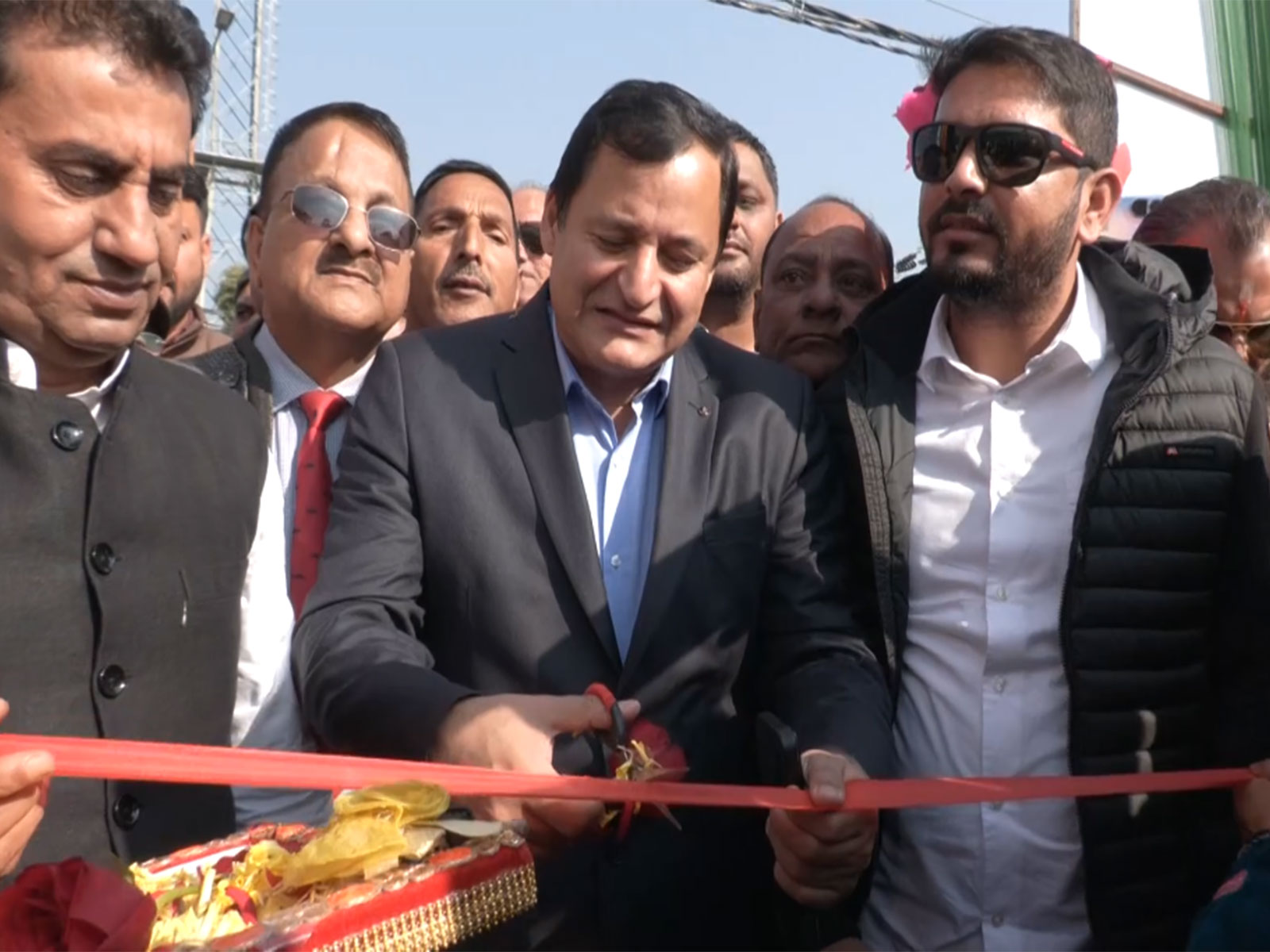 Javed Ahmed Dar inaugurates Mega Kissan Mela in Kathua (Photo/ANI)