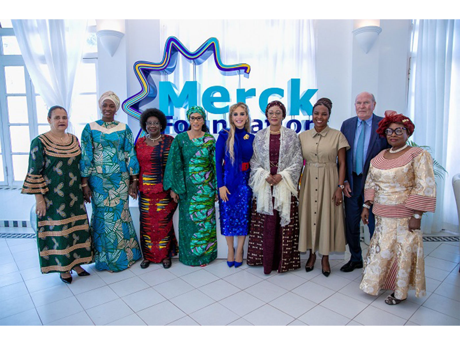 Merck Foundation Chairman and CEO with African First Ladies during the MFFLI Committee Meeting in Gambia