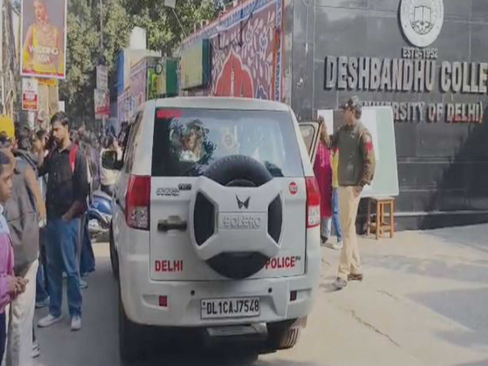 Visual from the  Deshbandhu College in Kalkaji (Photo/ANI)
