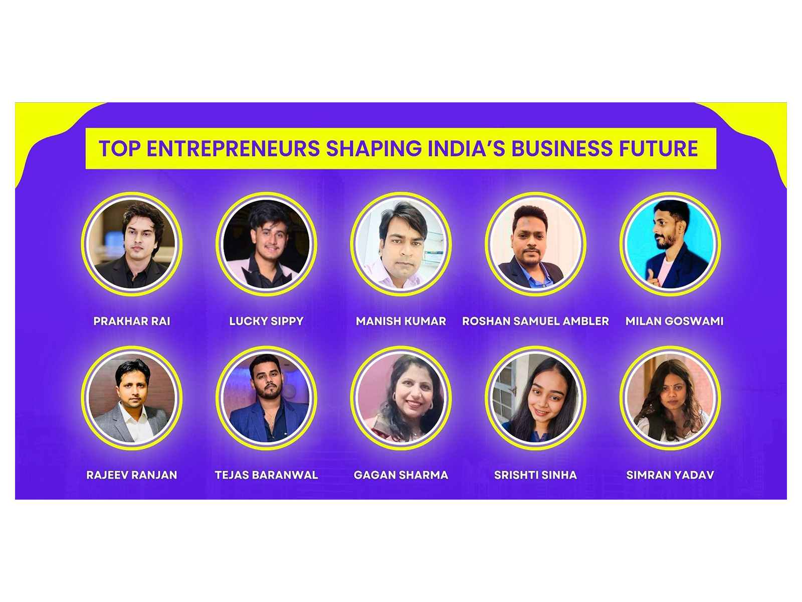 Top Entrepreneurs Shaping India’s Business Future
