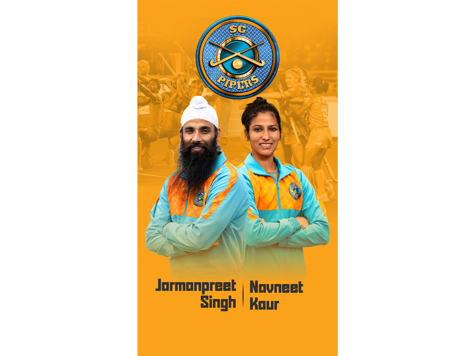Jarmanpreet Singh and Navneet Kaur. (Photo: SG Pipers)