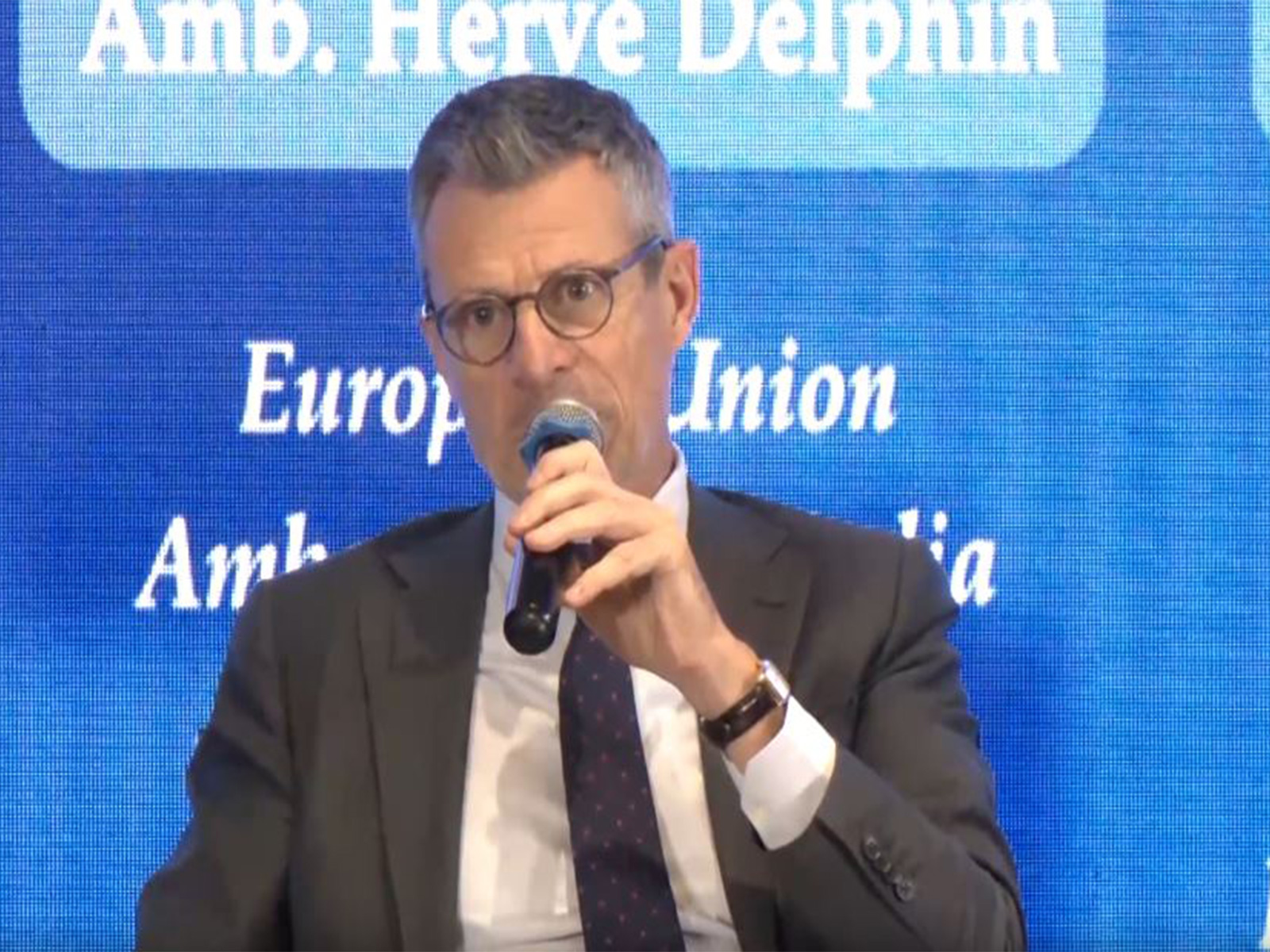 EU Ambassador to India Hervé Delphin (Image: ANI)