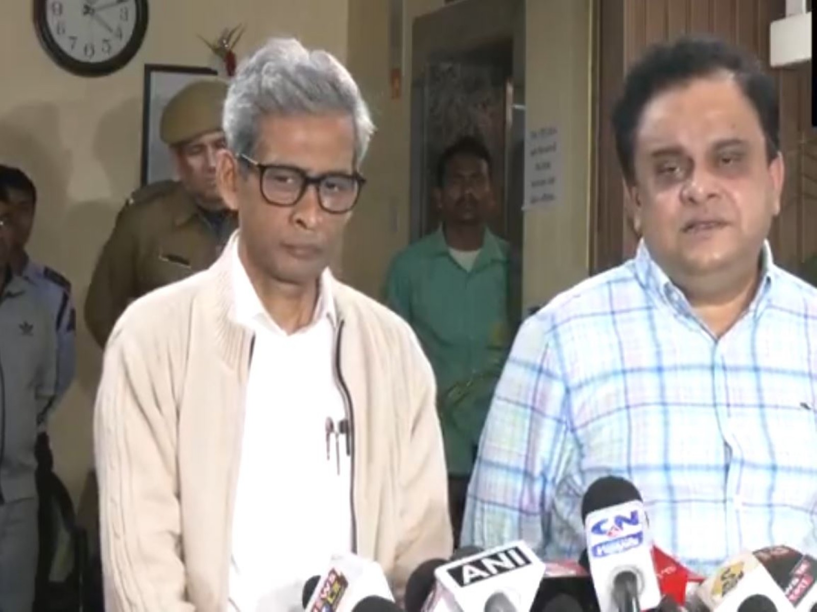 State Higher Education minister, Bratya Basu addressing the media. (Photo/ANI)