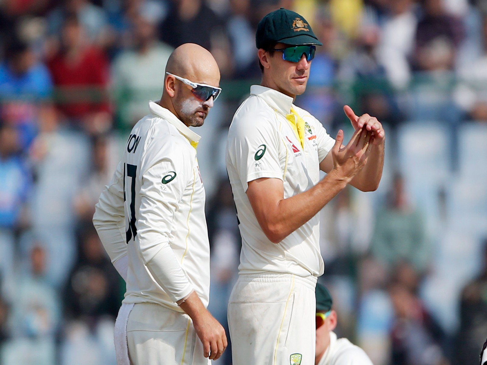 Australia's Pat Cummins and Nathan Lyon