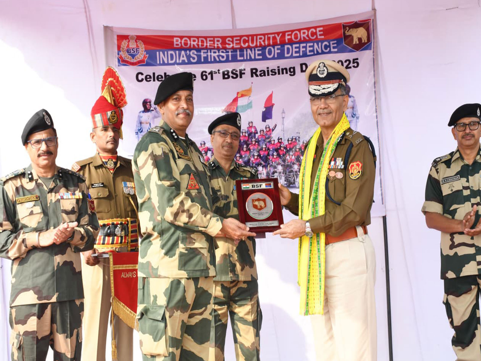 Tripura DGP Anurag at BSF event (Photo/ANI)