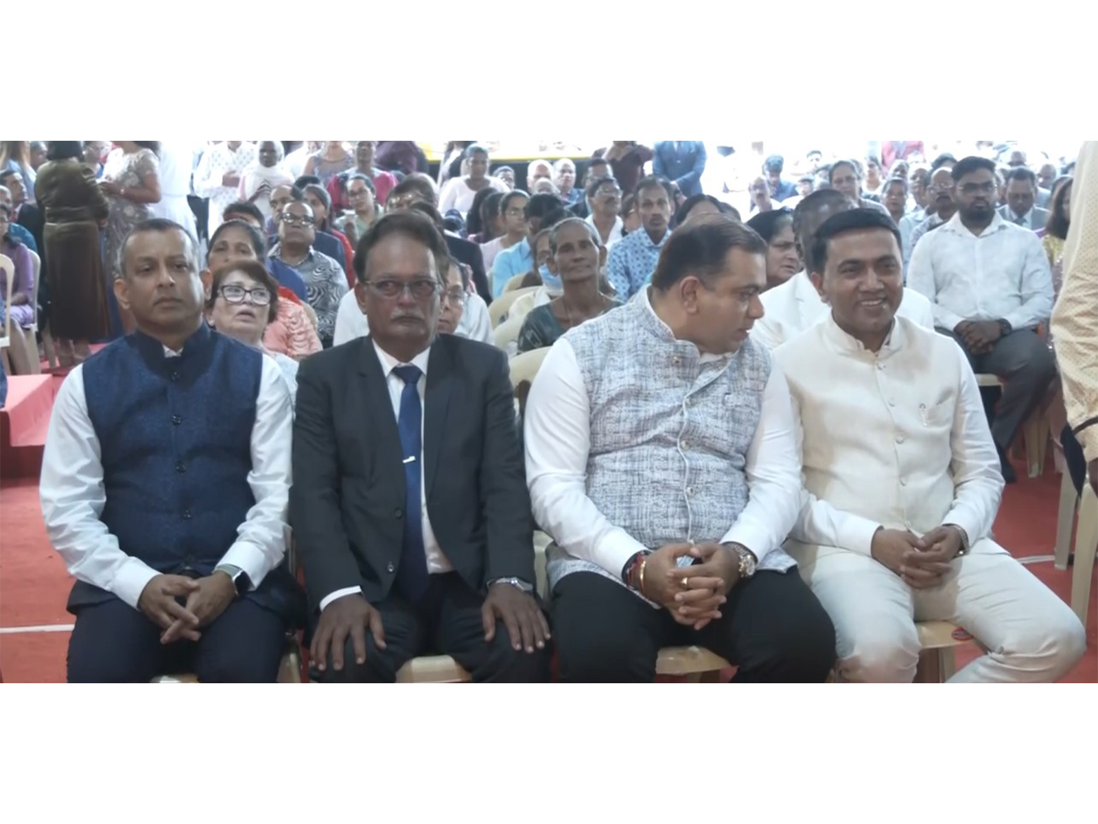 Goa CM Pramod Sawant attends Feast Mass of St. Francis Xavier (Photo/ANI)