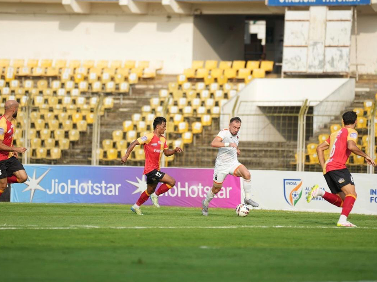 Punjab FC and East Bengal in action. (Photo: Punjab FC)