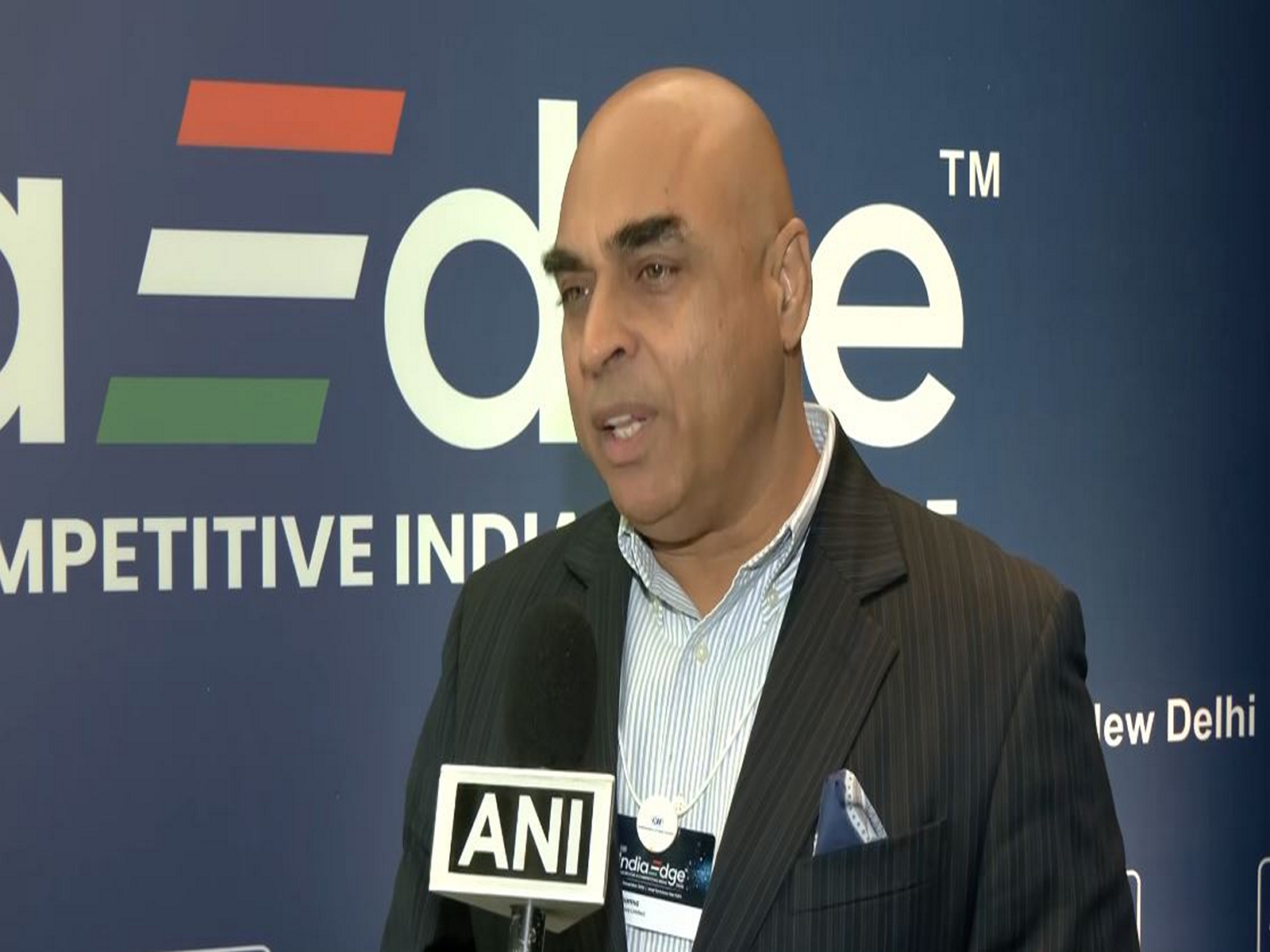 Vinod Sharma, Chairman of CII’s National Committee on Electronics Manufacturing and Managing Director of Deki Electronics (Photo/ANI)