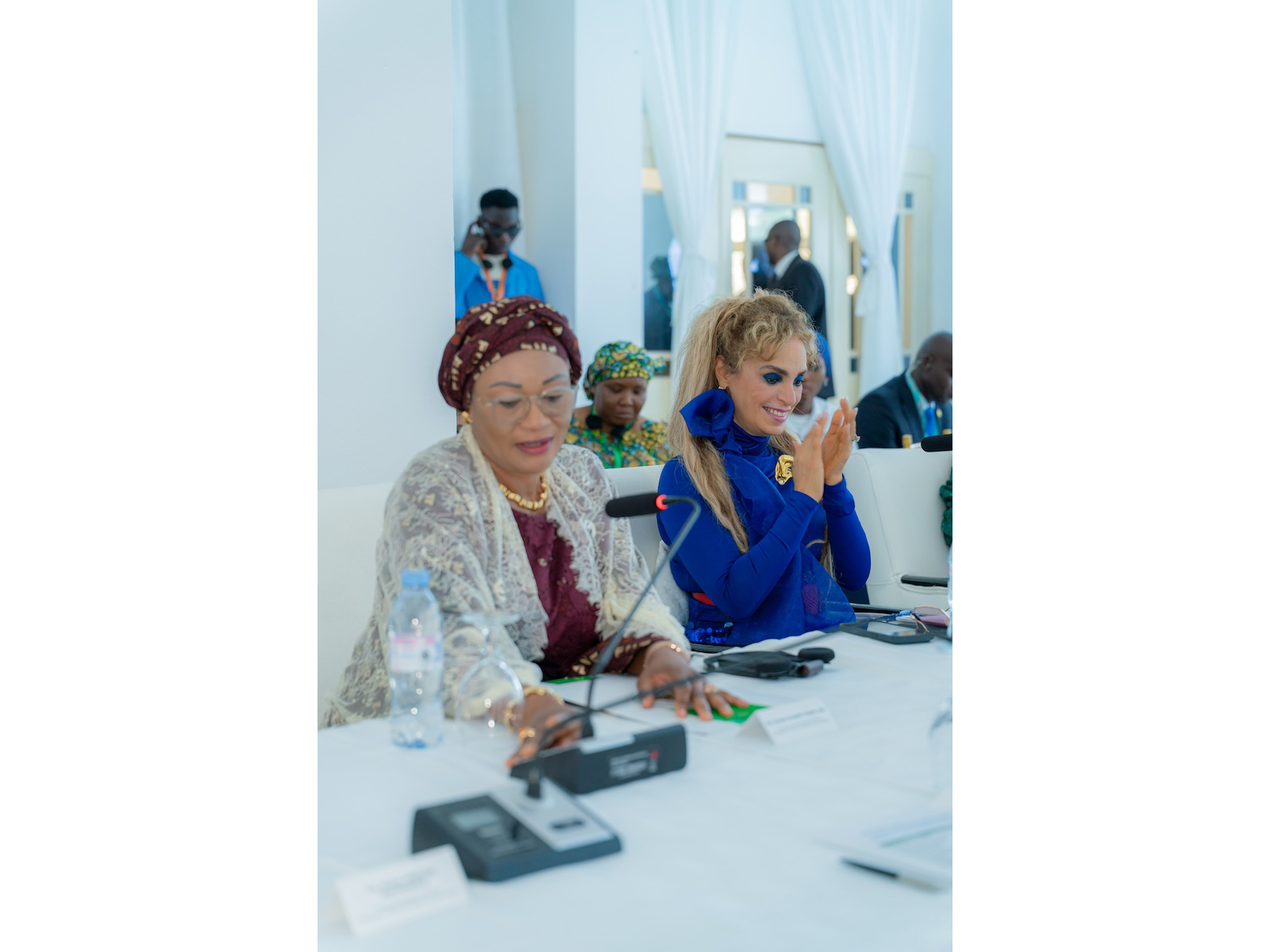 Merck Foundation CEO Dr Rasha Kelej with Nigeria First Lady, H.E. Senator OLUREMI TINUBU, CON Merck Foundation CEO Dr Rasha Kelej with Nigeria First Lady, H.E. Senator OLUREMI TINUBU, CON