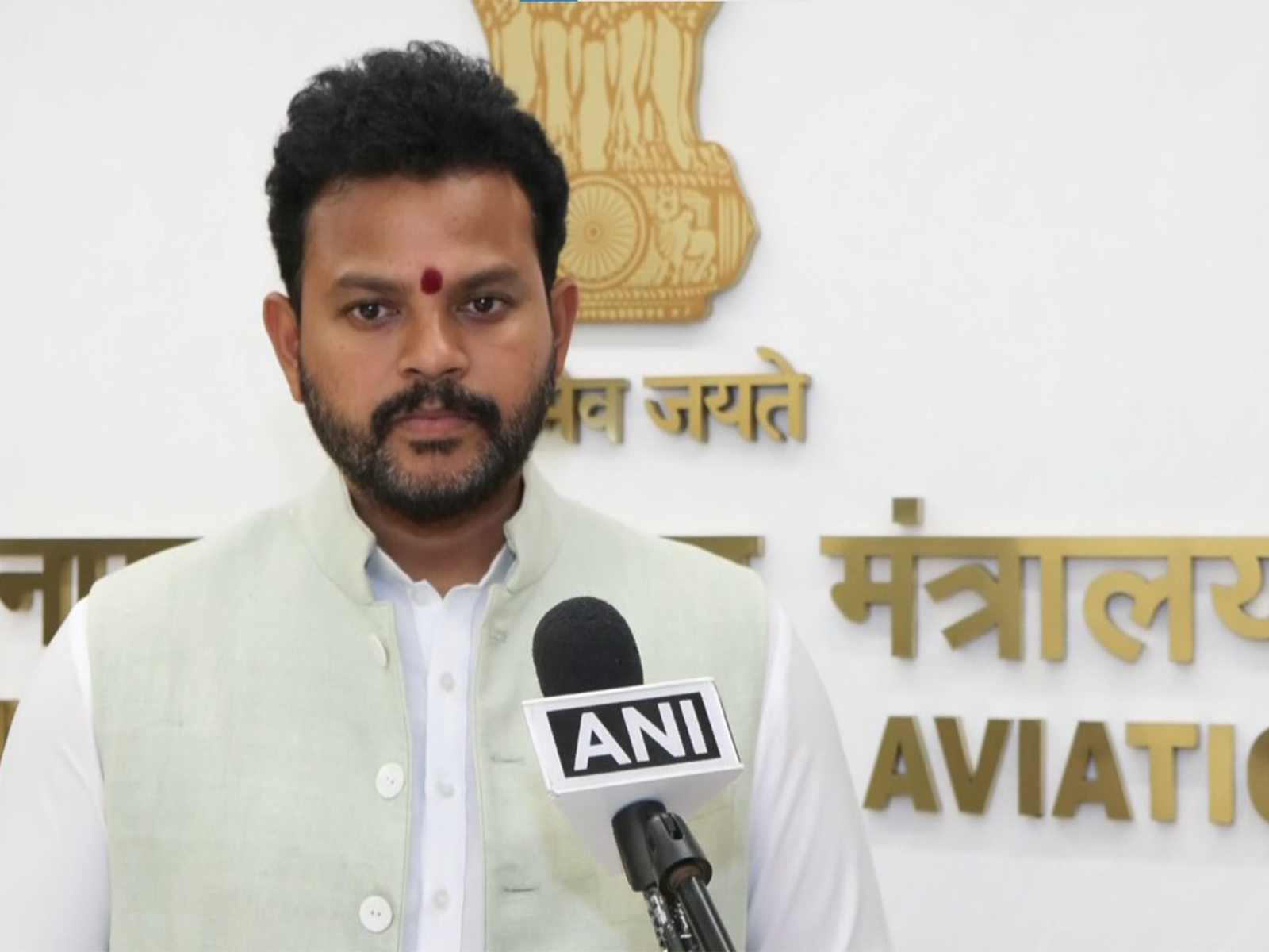 Civil Aviation Minister Ram Mohan Naidu Kinjarapu (Photo/ANI)