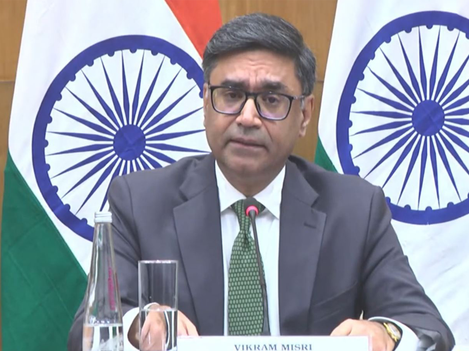 MEA Foreign Secretary Vikram Misri while adressing the Special briefing on the state visit of Russian President Vladimir Putin (Photo/MEA, YouTube)