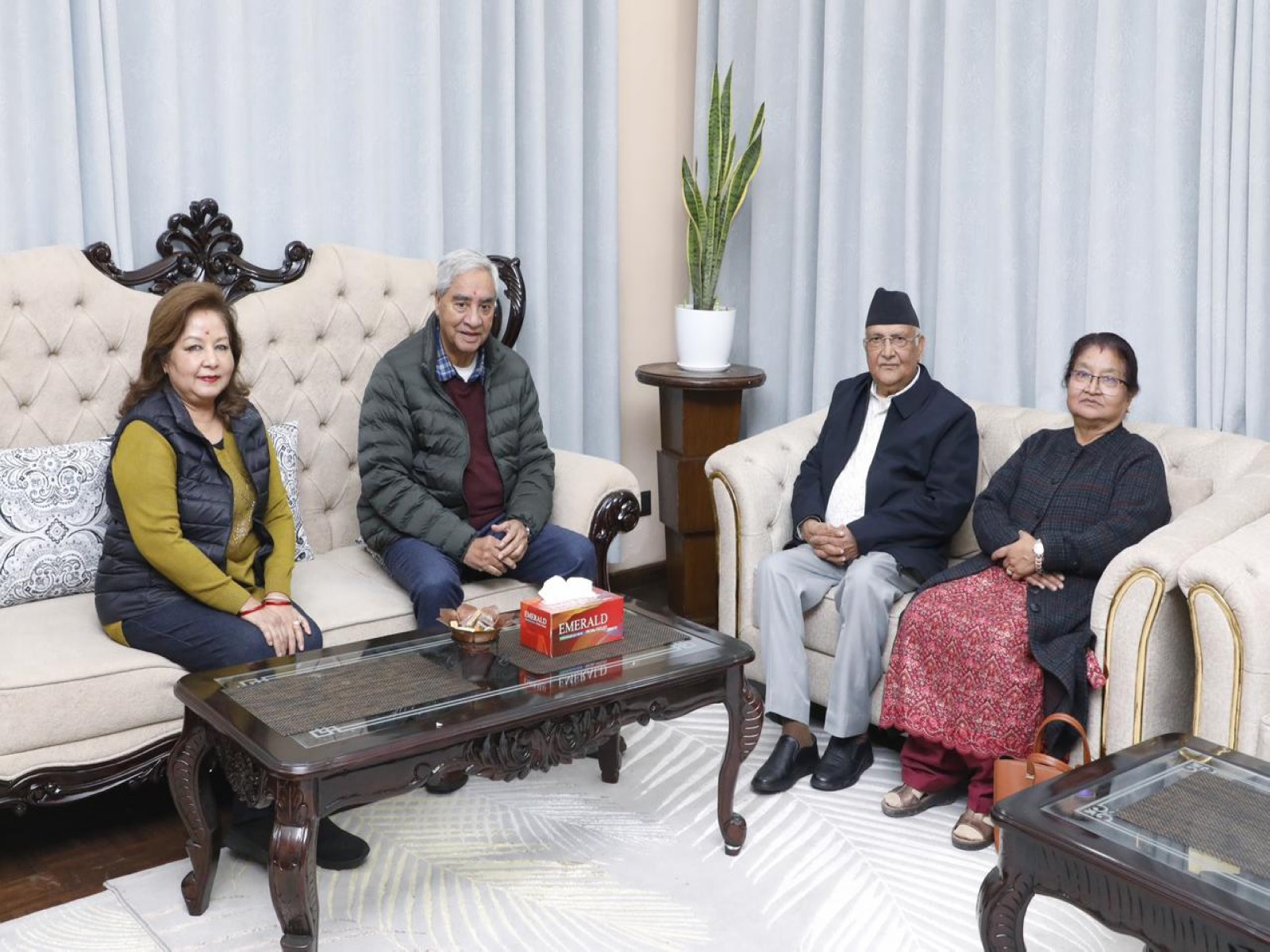  Nepal’s former Prime Minister’s KP Sharma Oli and Sher Bahadur Deuba (Photo/KP Oli Secretariat)