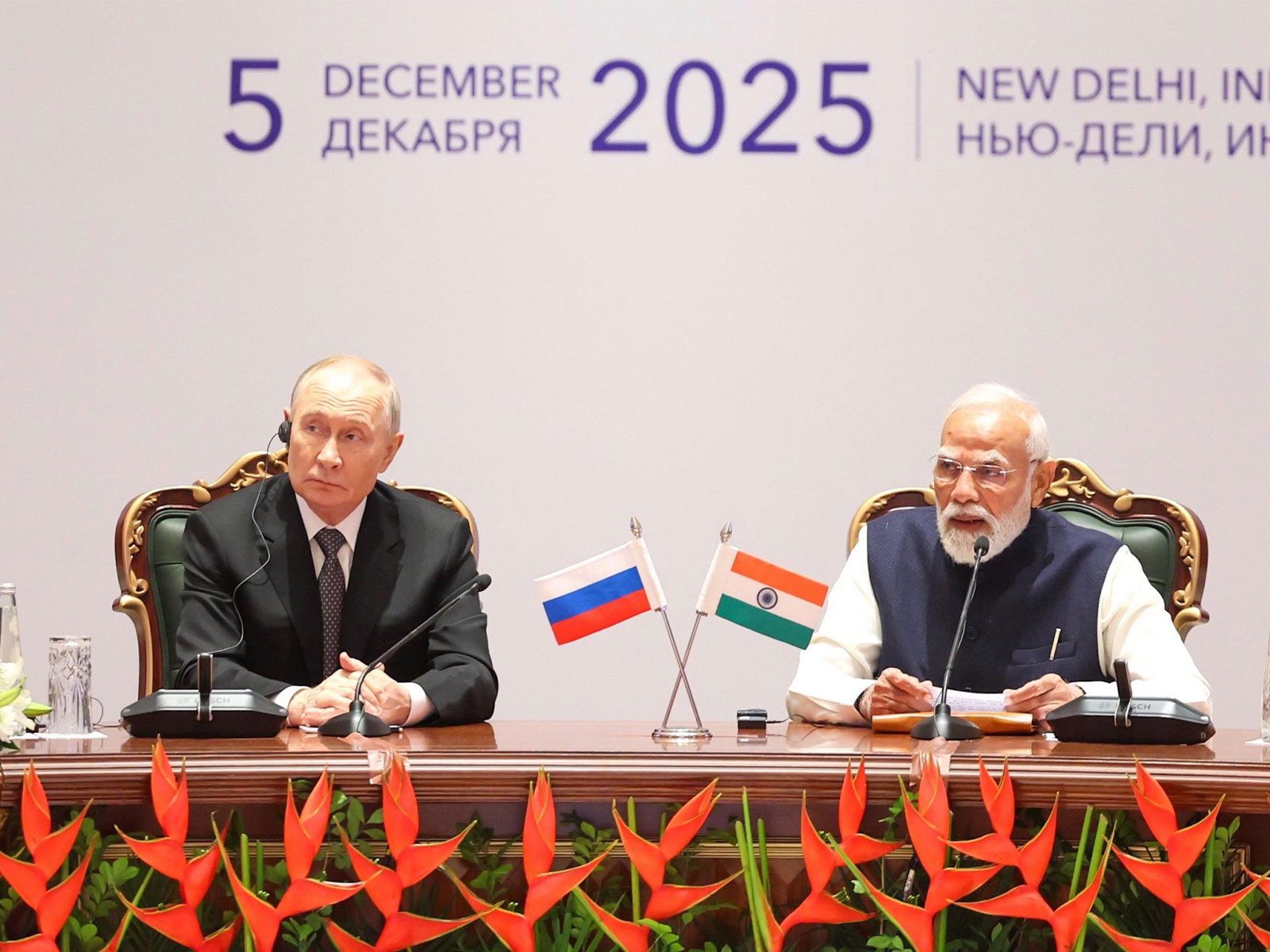 Prime Minister Narendra Modi and Russian President Vladimir Putin (Photo: X@MEAIndia)