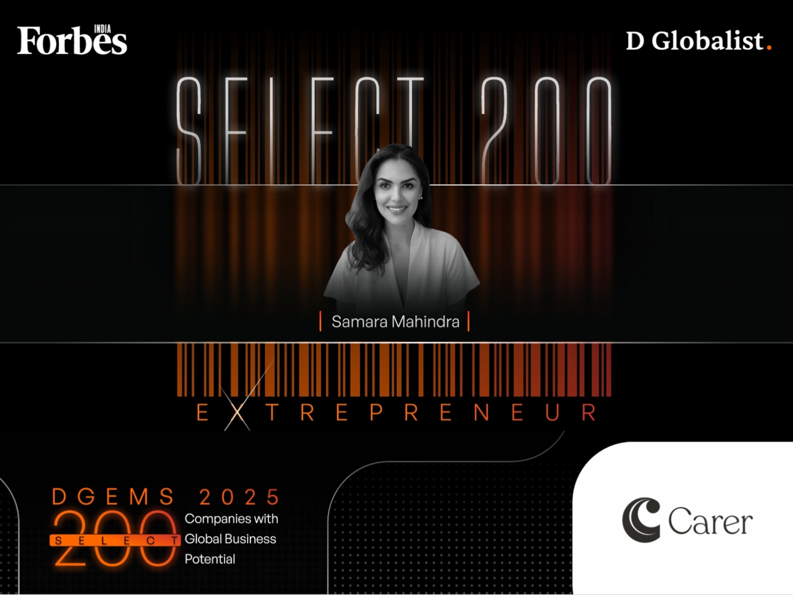 Carer selected for Forbes DGEMS 2025: Building the World’s First Global Virtual Caregiver for Cancer